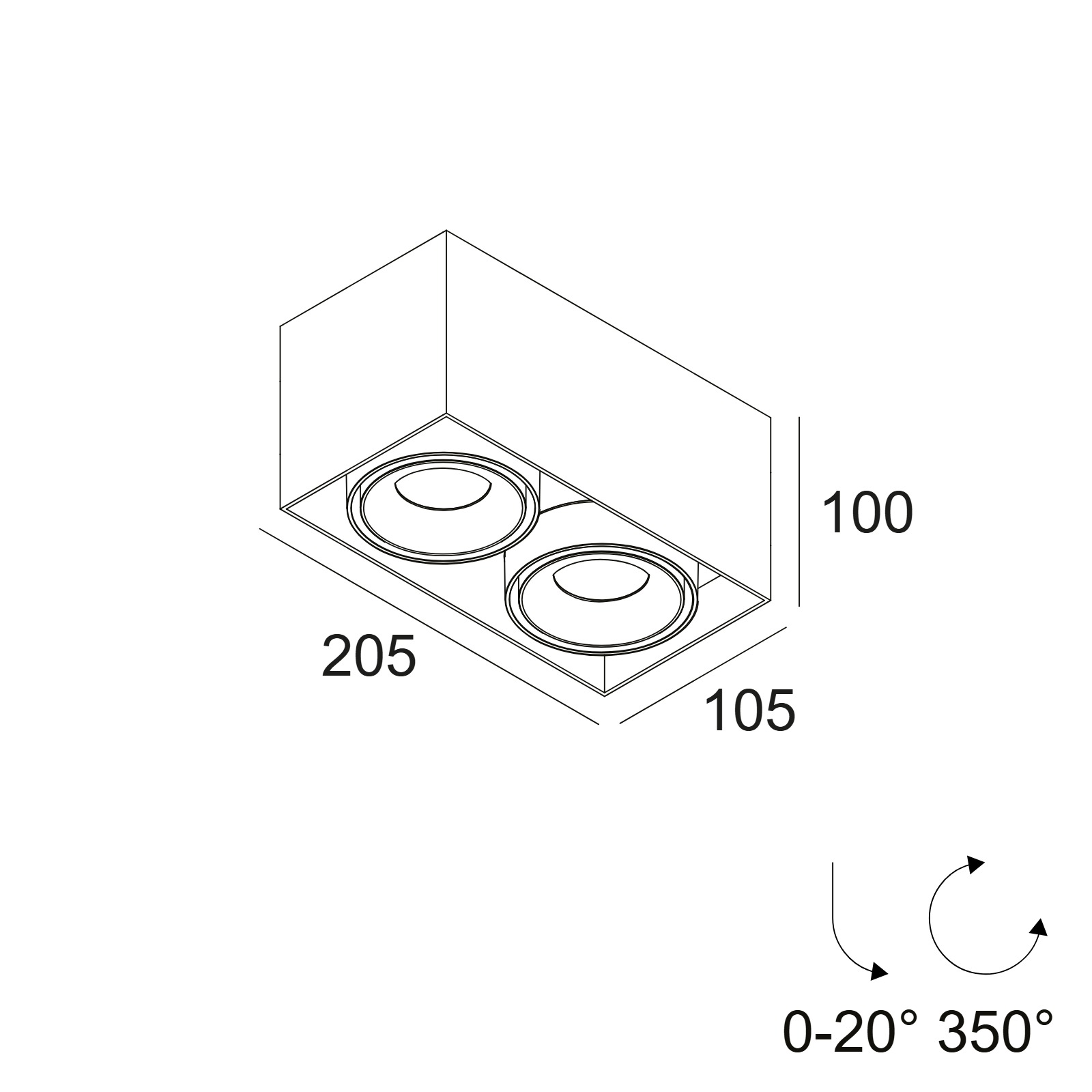 MINIGRID ON 250 SOFT 93045 DIM8 B-B черный Delta Light накладной потолочный светильник 2