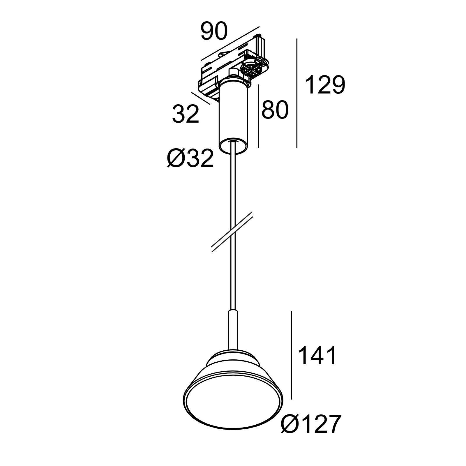 TOUPE AC 927 ADM DIM8 B черный Delta Light ITD 2