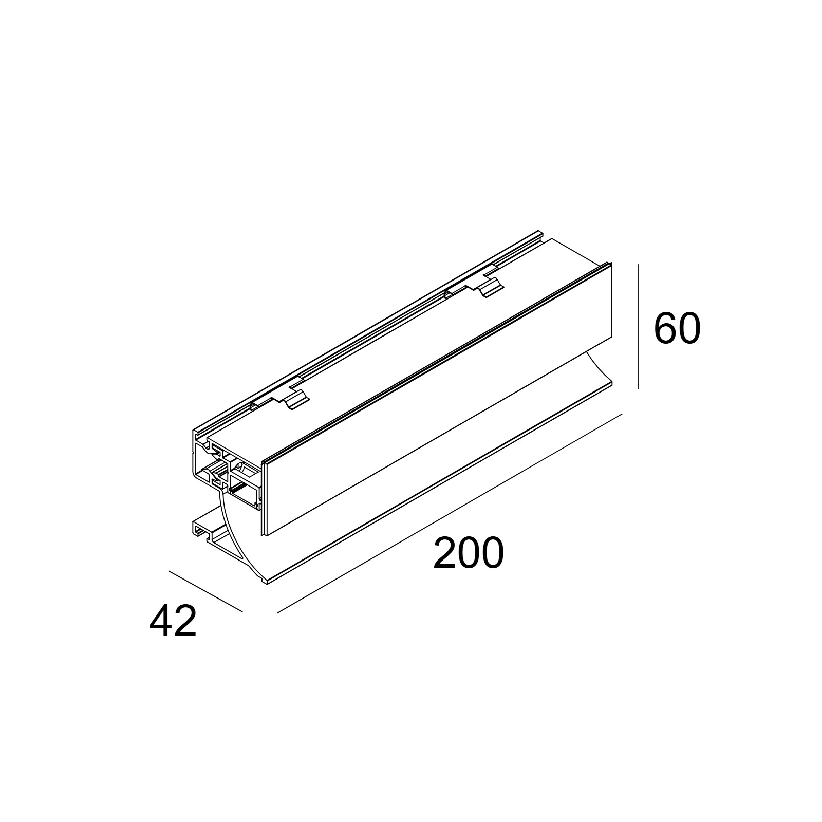 INLET TRIMLESS L20 927 B-W черный Delta Light встраиваемый в стену светильник 2