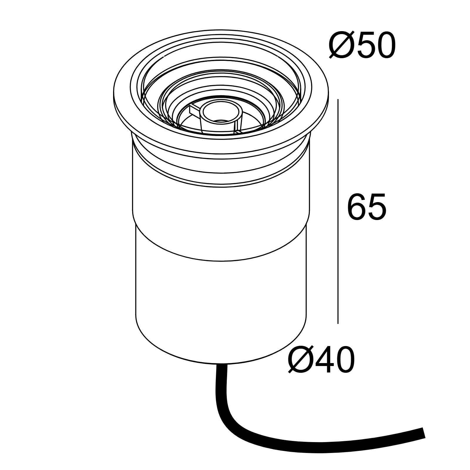 LOGIC 40 R A 93015 INOX нерж. сталь Delta Light грунтовый светильник 2