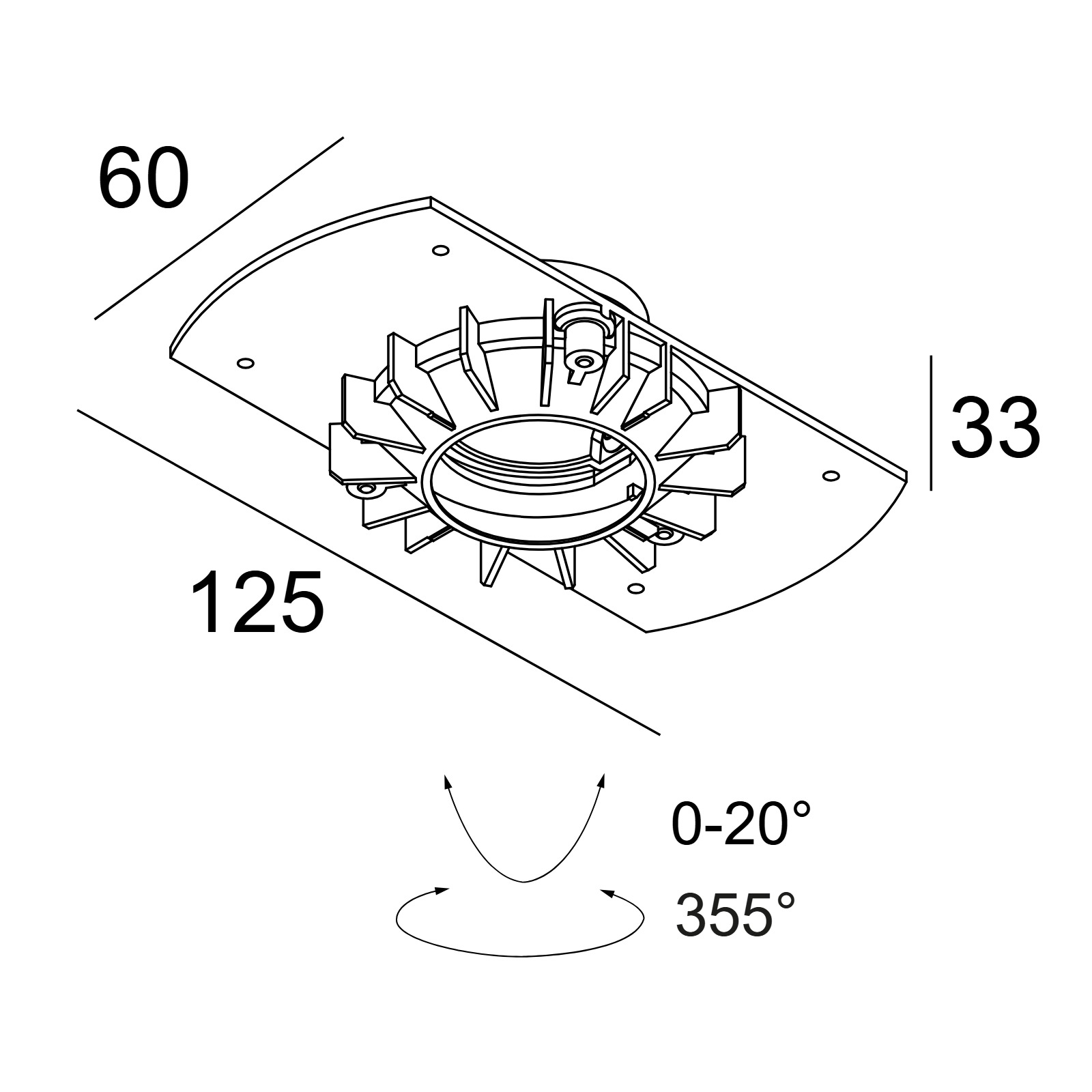 MOUNTING KIT TRIMLESS MICROSPY IN OK Delta Light монтажный комлект 6