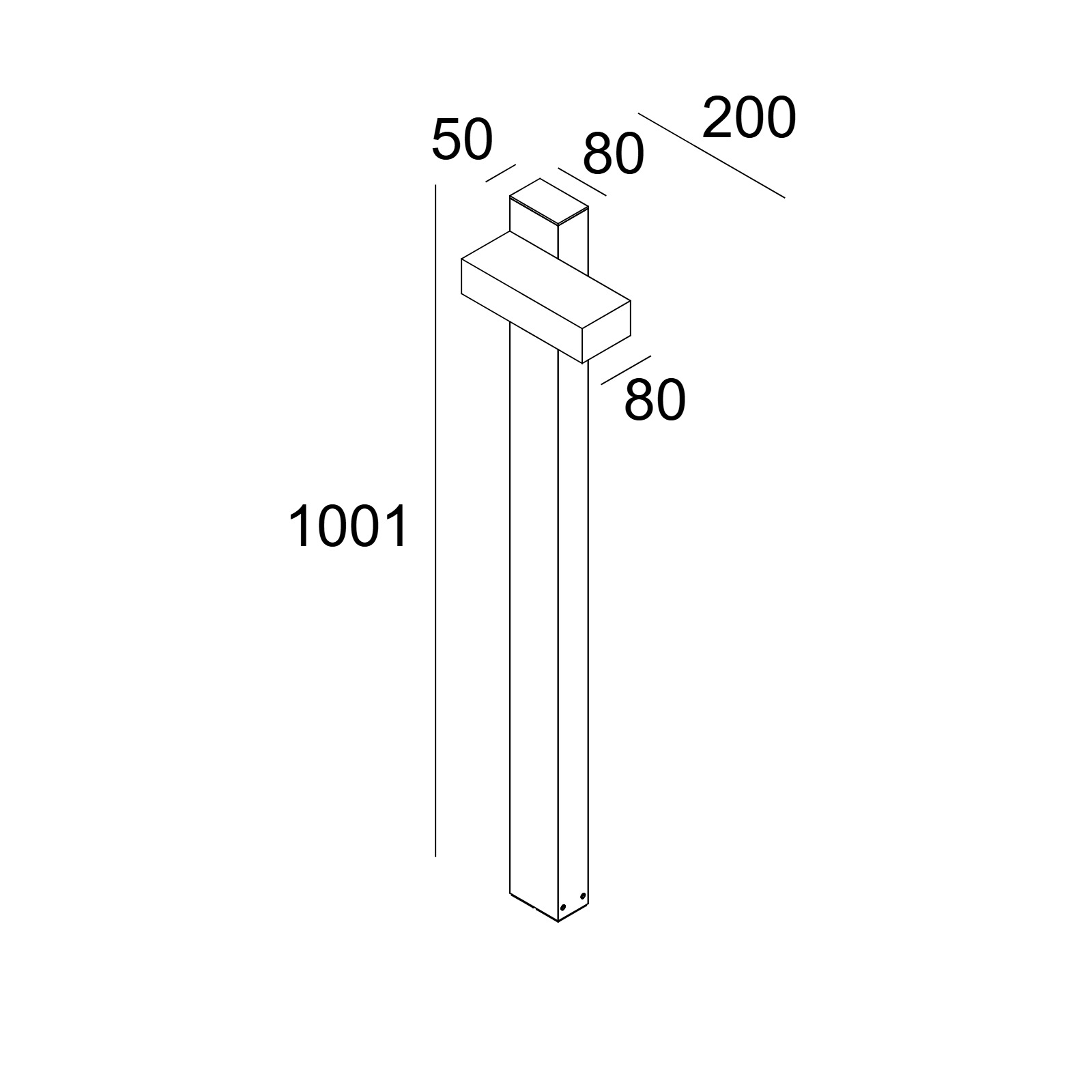 Торшер POLESANO BOLLARD Delta Light 15933 XXX5 2