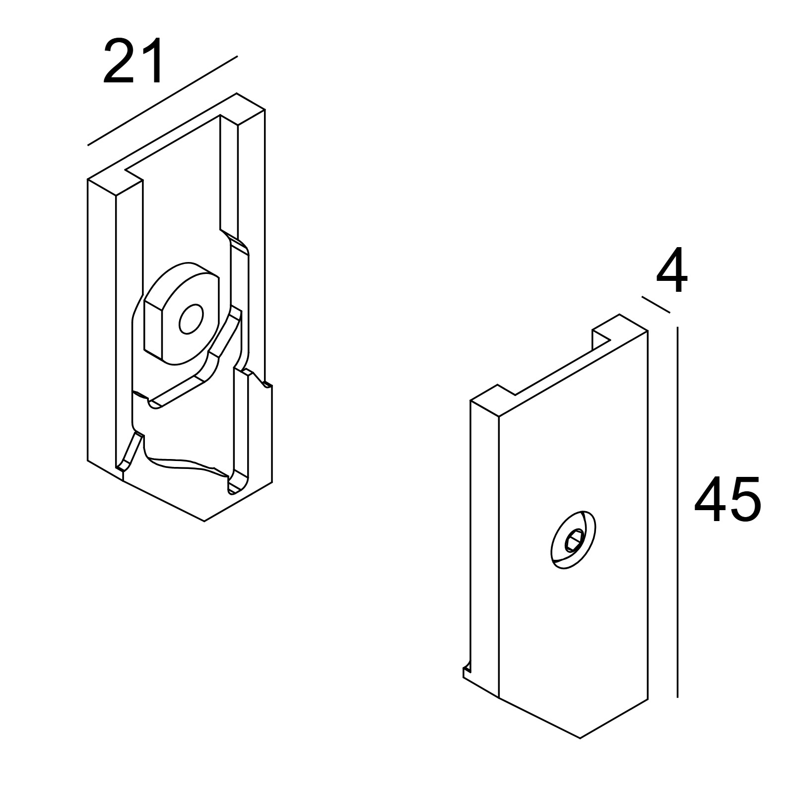 DTC-ON - END CAP SET B черный Delta Light ILP 2