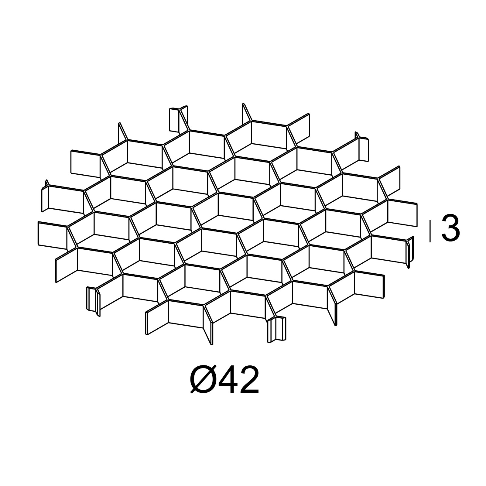 HONEYCOMB 42 SINGLE USE B черный Delta Light аксессуар 2