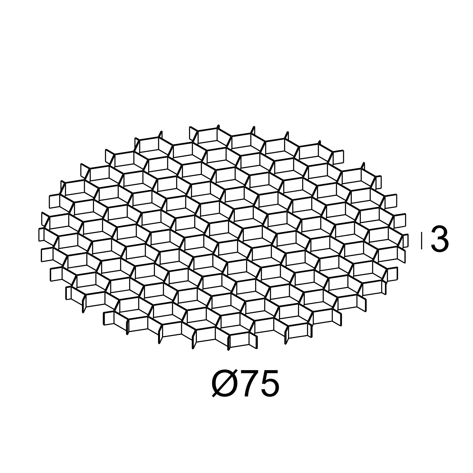 HONEYCOMB 75 SINGLE USE B черный Delta Light аксессуар 2