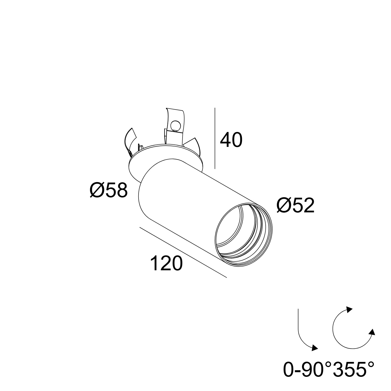 SPY 52 CLIP SOFT 93020 FBR-B фламандская бронза Delta Light накладной потолочный светильник 2