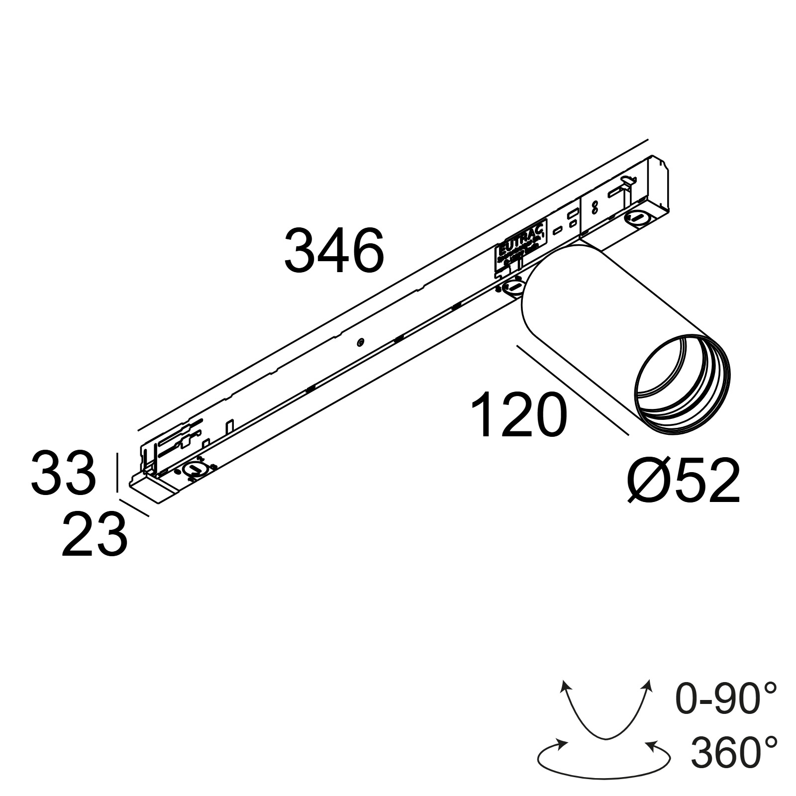 SPY 52 92720 ADM SLIM DIM5 W белый Delta Light трековый прожектор 2