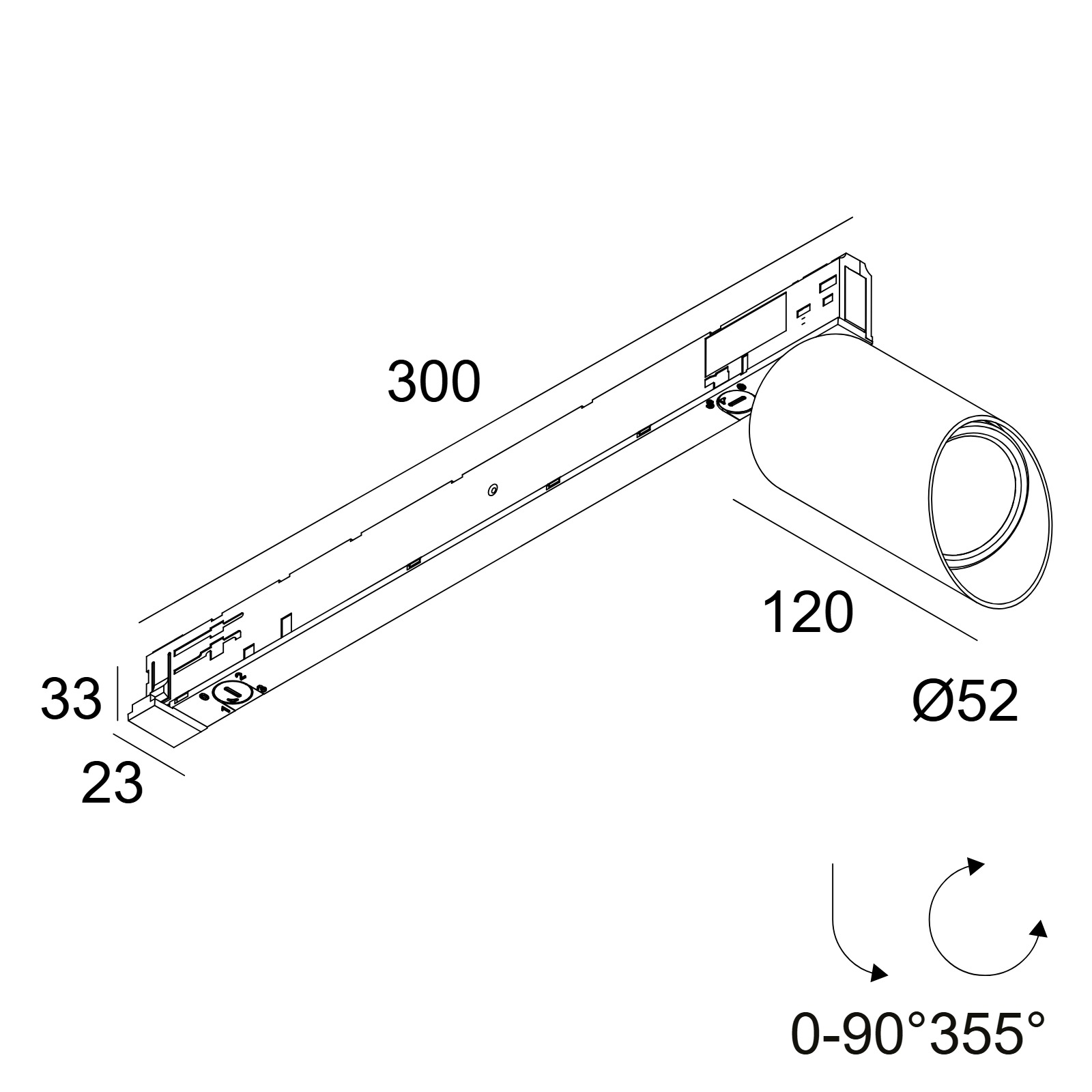 SPY 52 WALLWASH 927 ADM SLIM W белый Delta Light накладной потолочный светильник 2