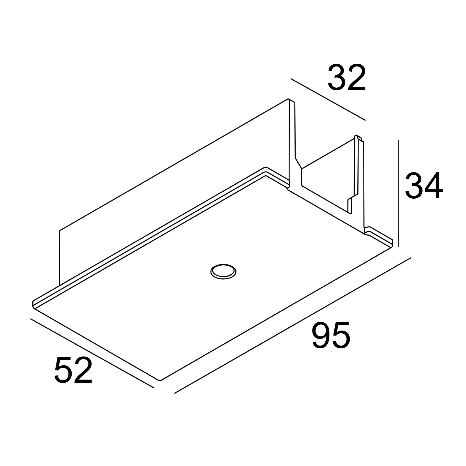 TRACK 3F DIM IN RECESSED COVER END SUPPLY B черный Delta Light IT