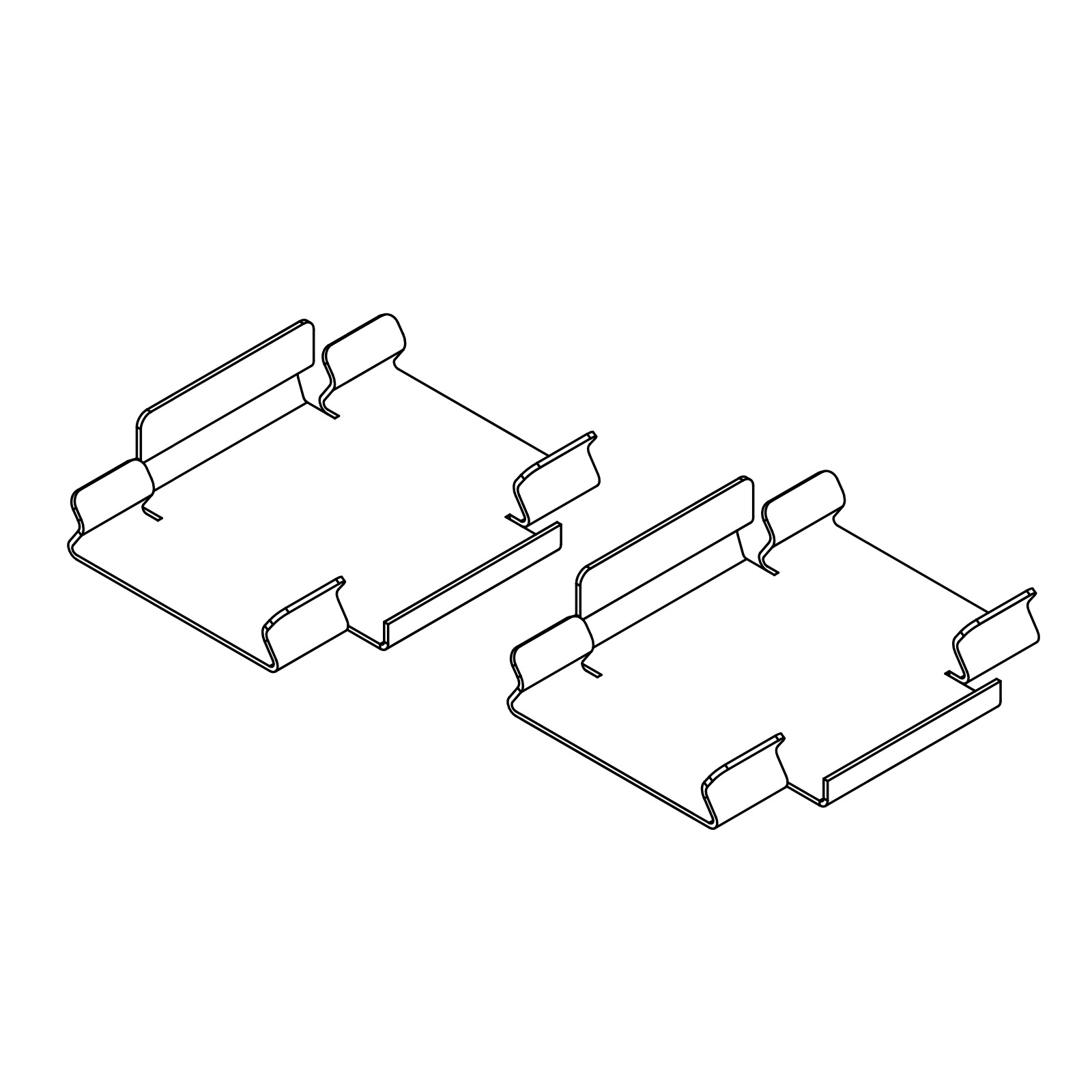 TRACK SHL 19 - MOUNTING CLIP SET Delta Light IT 2