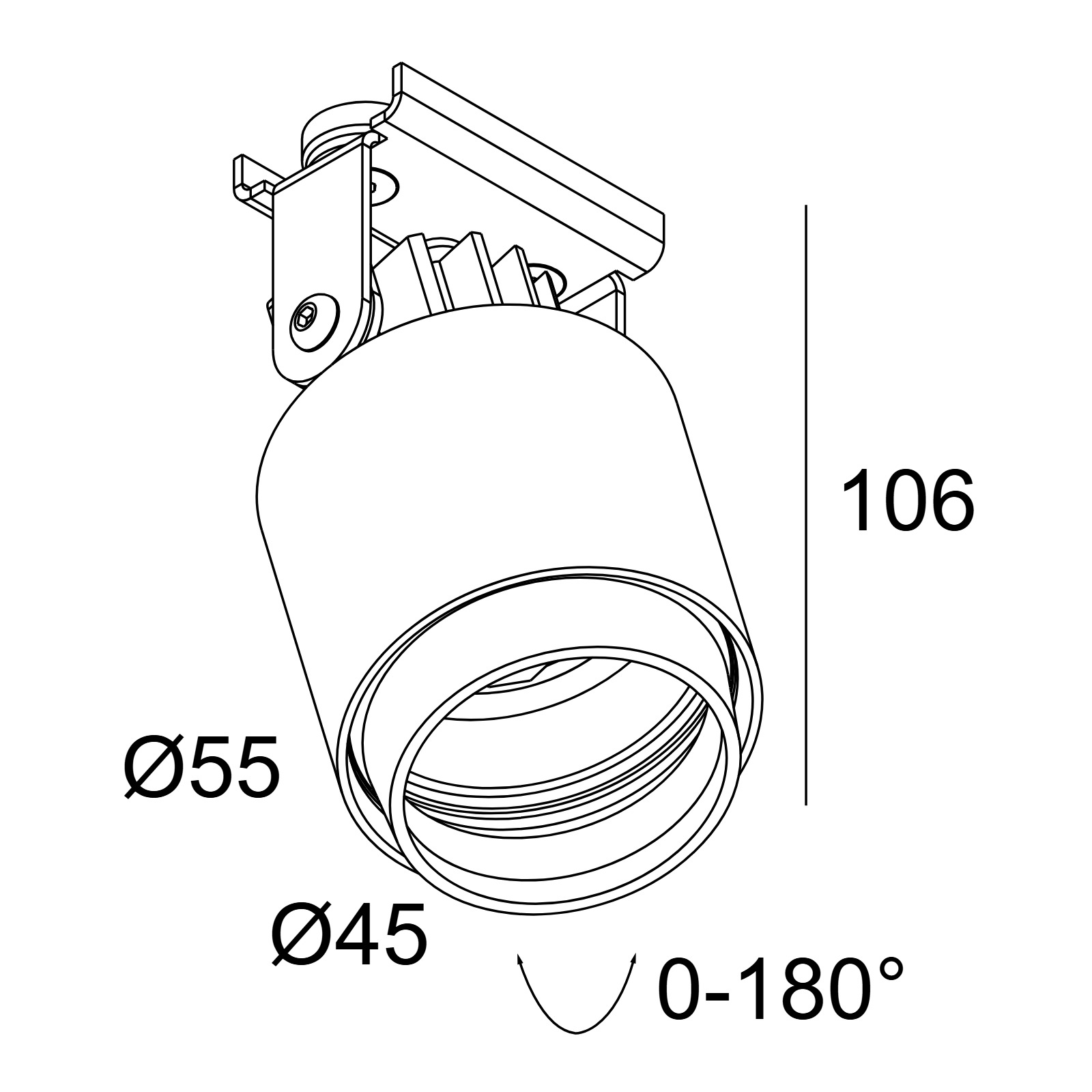 PUT LED MAGNETIC 92706 Delta Light Встраиваемый в потолок светильник 2