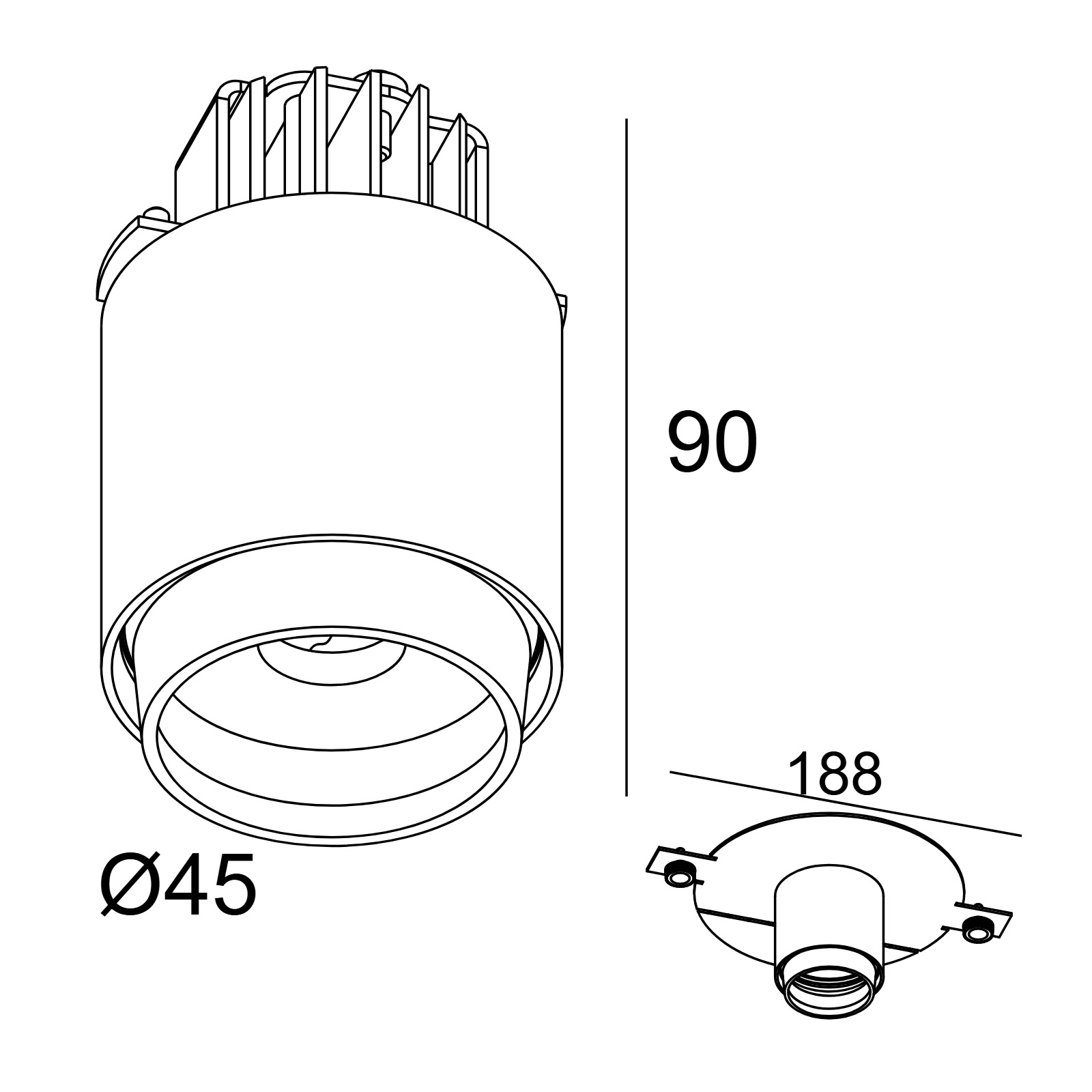 PUT LED CENTER 92706 Delta Light Встраиваемый в потолок светильник 2