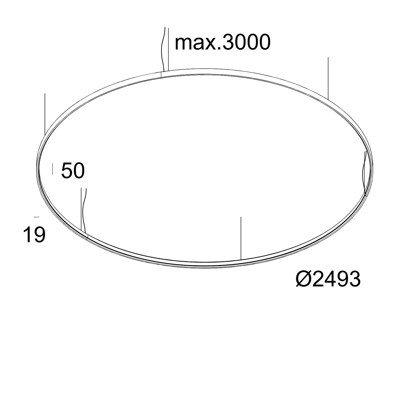 SUPERLOOP HC 250 SBL 930 B черный Delta Light подвесной светильник 3