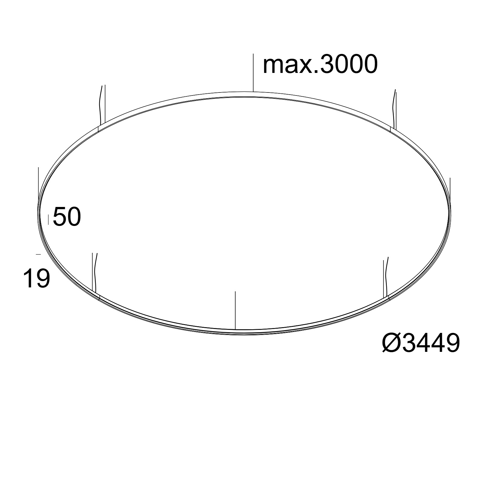 SUPERLOOP HC 350 SBL 930 B черный Delta Light подвесной светильник 2