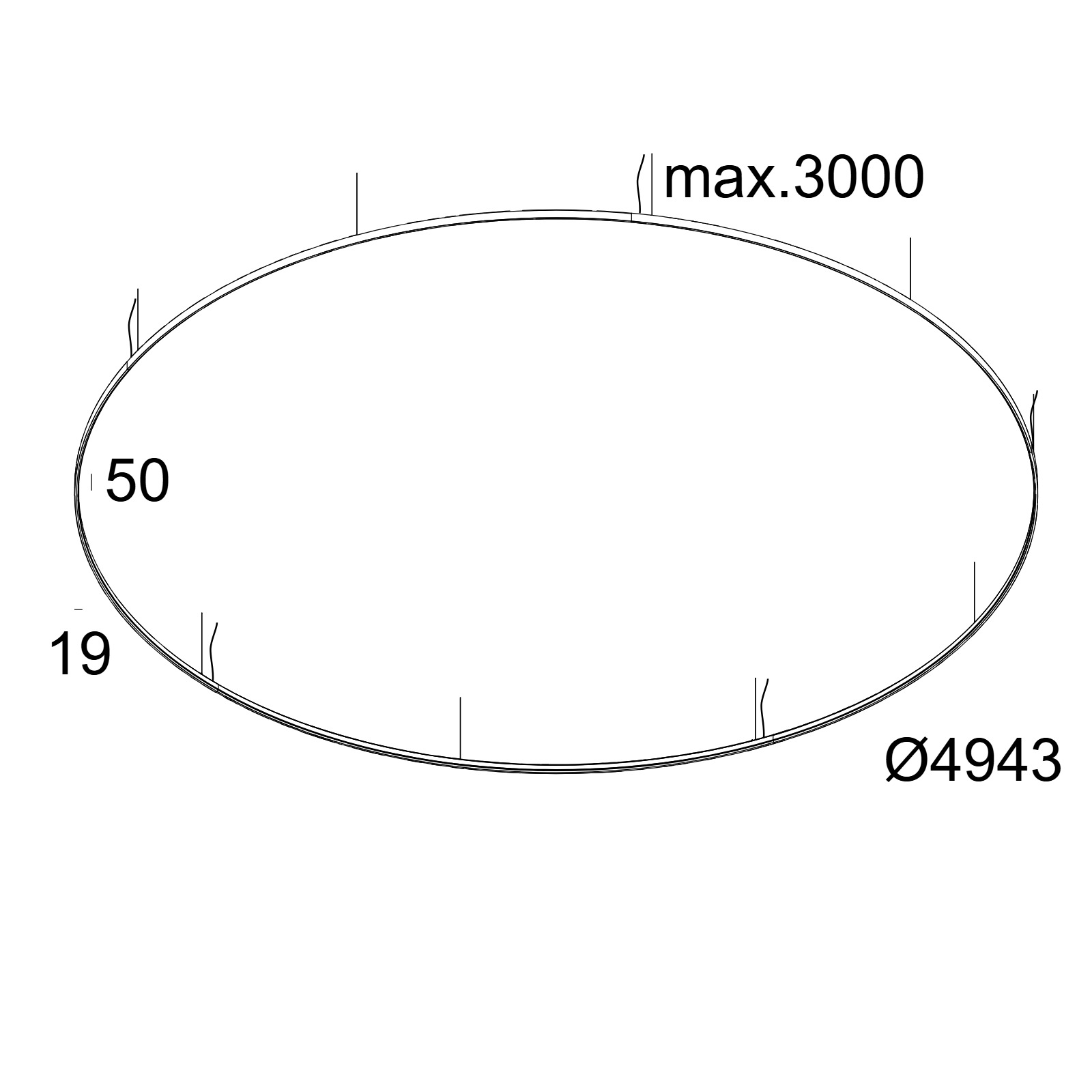 SUPERLOOP HC 500 SBL 930 B черный Delta Light подвесной светильник 2