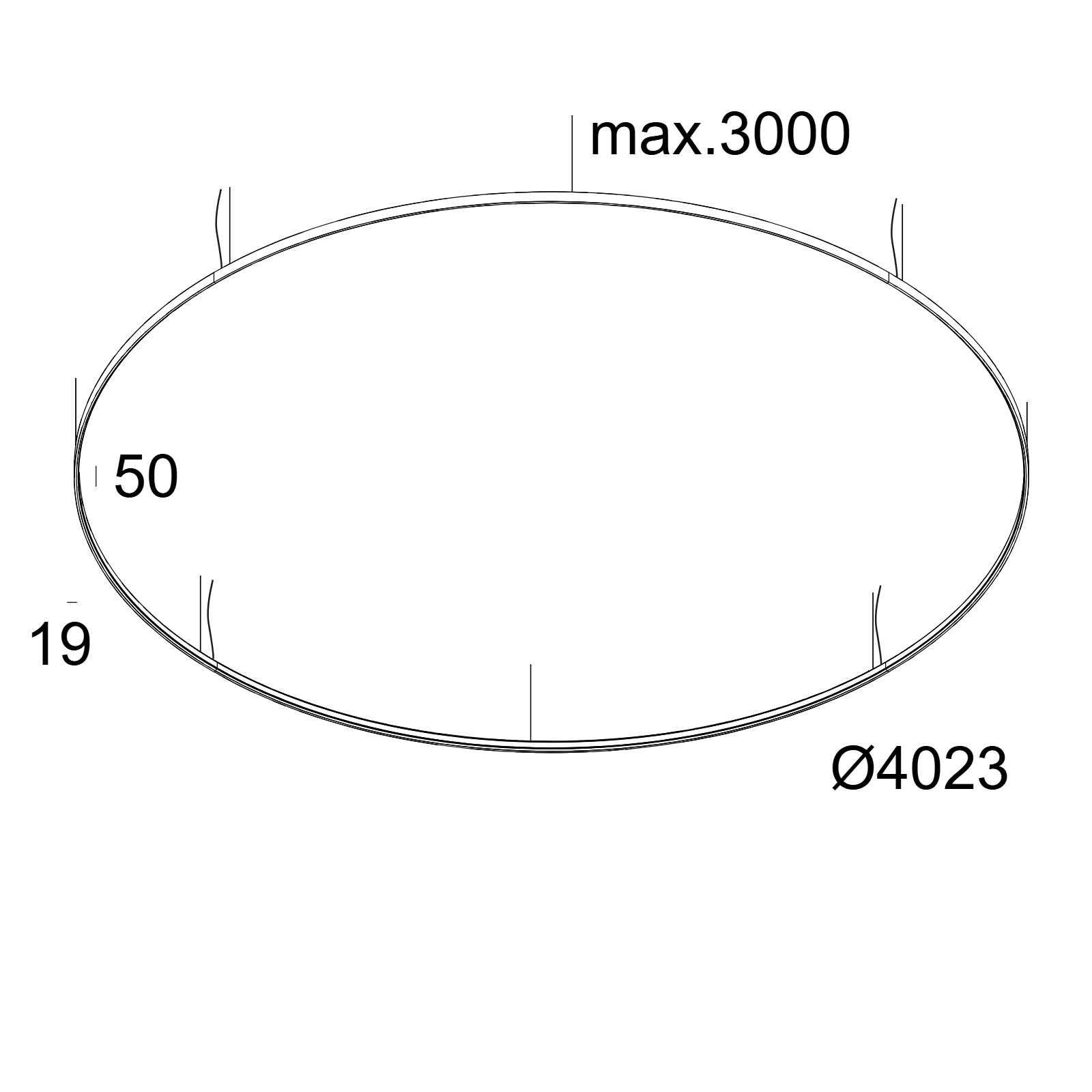 SUPERLOOP HC 400 MDL B черный Delta Light подвесной светильник 2