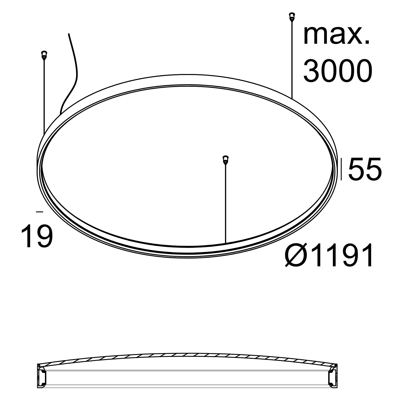 SUPERLOOP PLUS HC 120 SBL Delta Light подвесной потолочный светильник 2