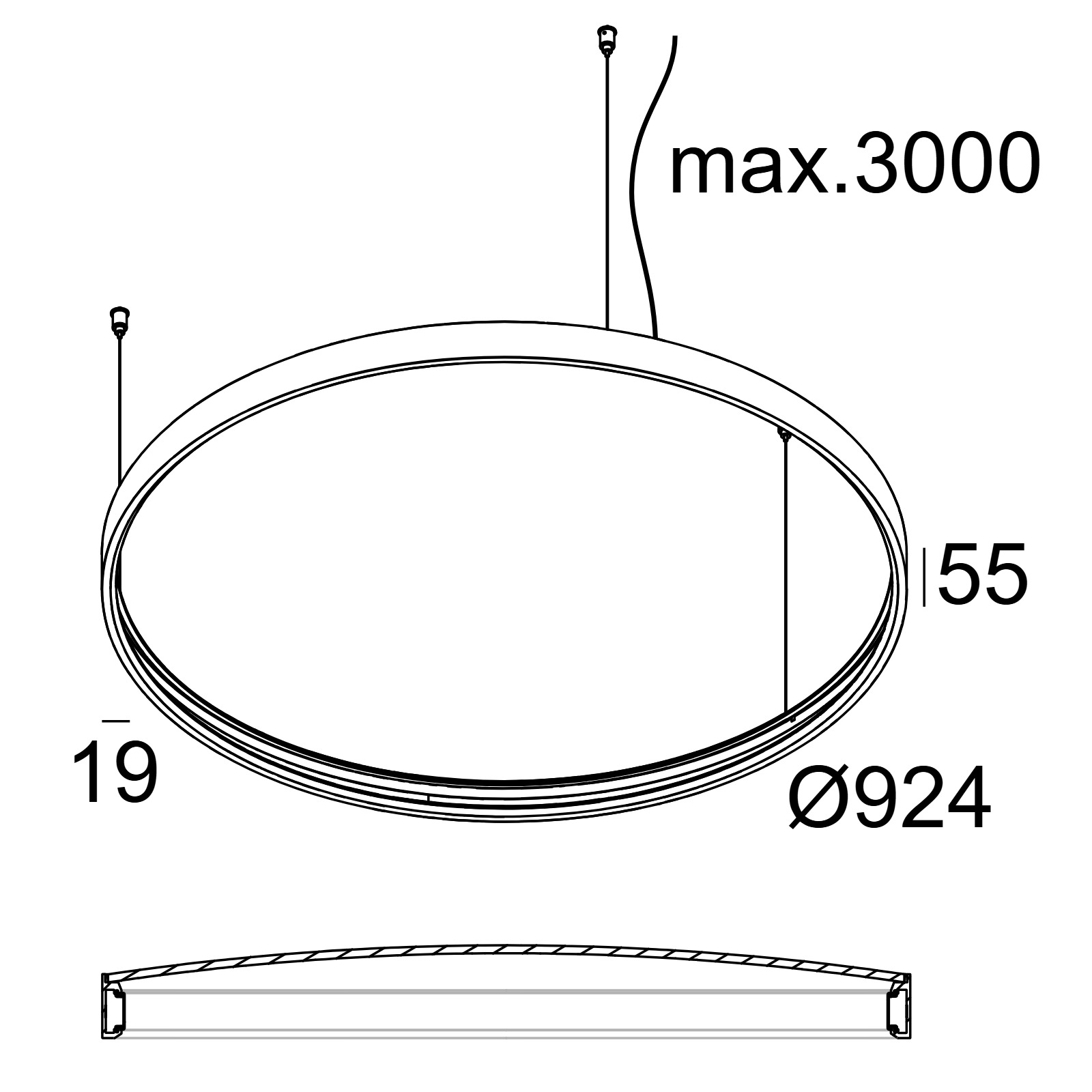 SUPERLOOP PLUS HC 90 Delta Light подвесной потолочный светильник 2