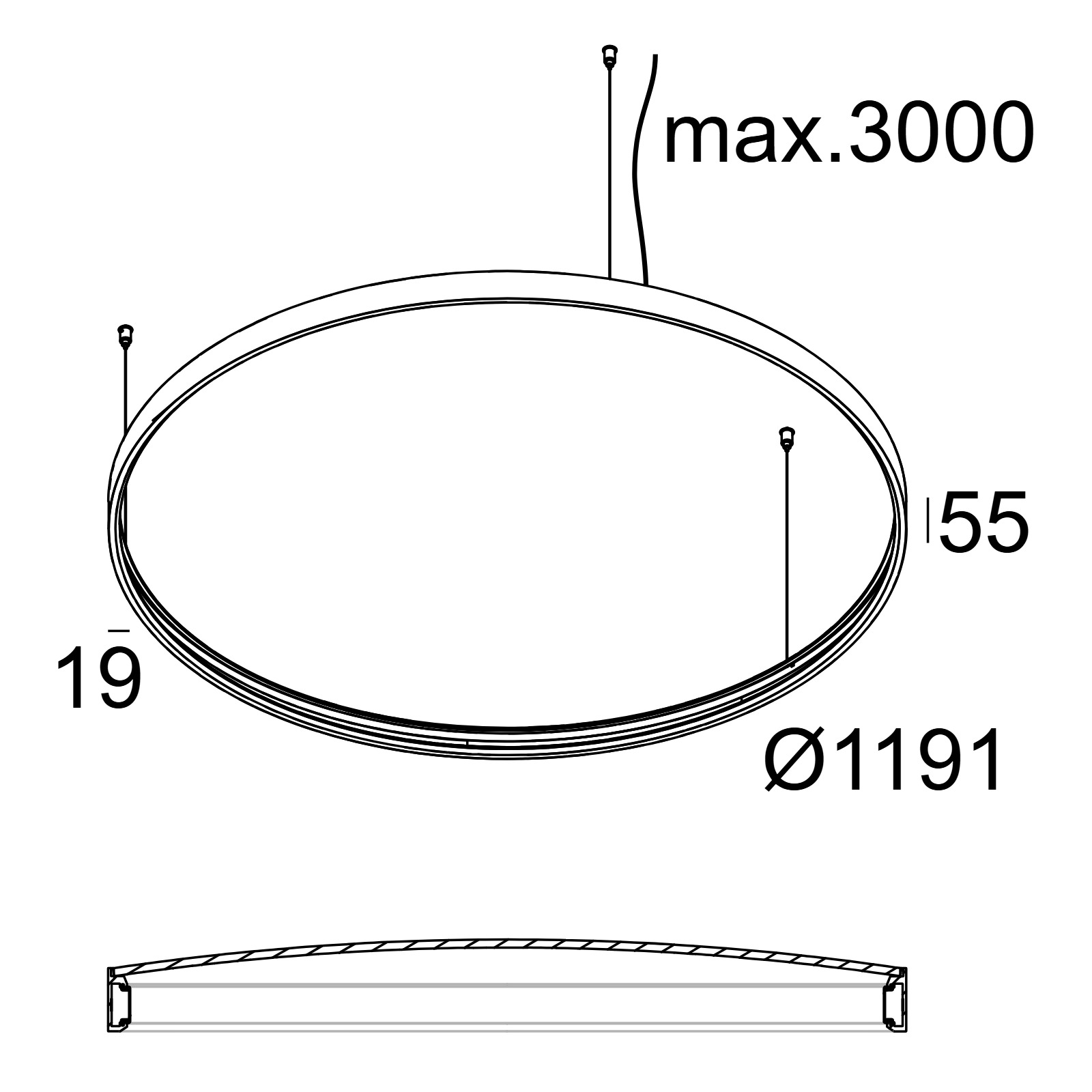 SUPERLOOP PLUS HC 120 Delta Light подвесной потолочный светильник 2
