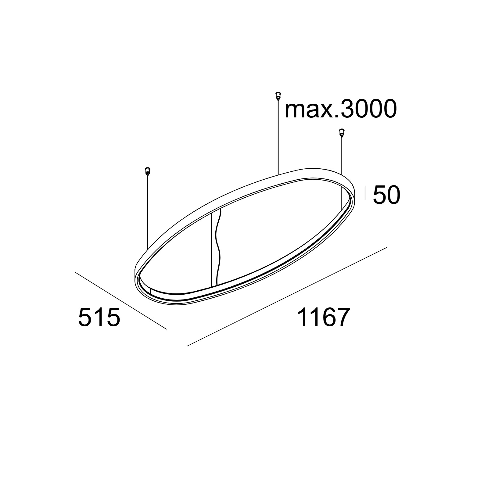 SUPERLOOP HC SBL OVAL S 930 FBR фламандская бронза Delta Light подвесной светильник 2