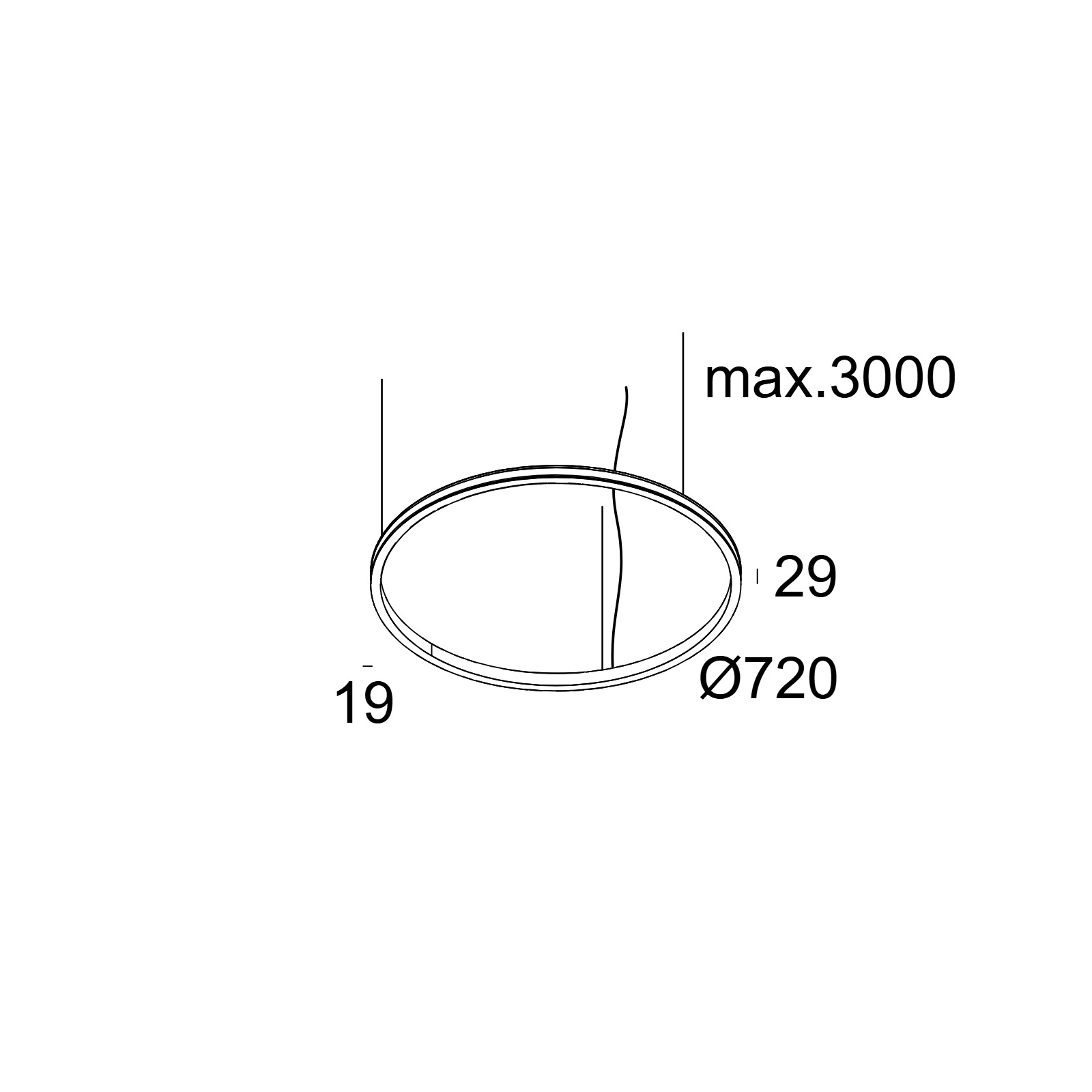 SUPERLOOP SLIM OUT 70 SBL 930 W белый Delta Light подвесной светильник 2