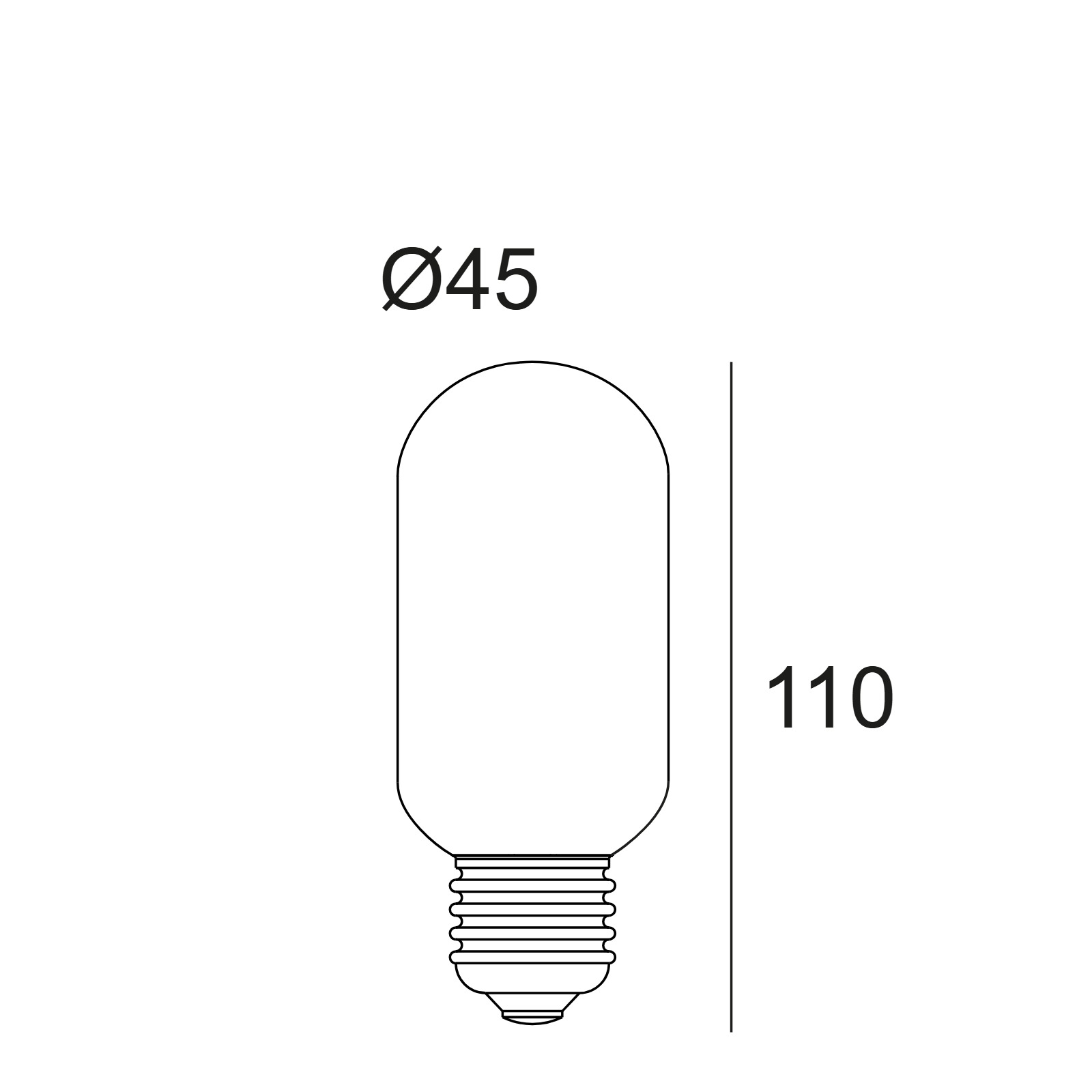 LED FILAMENT T45 E27 8W 2700K - MIST Delta Light лампа 2