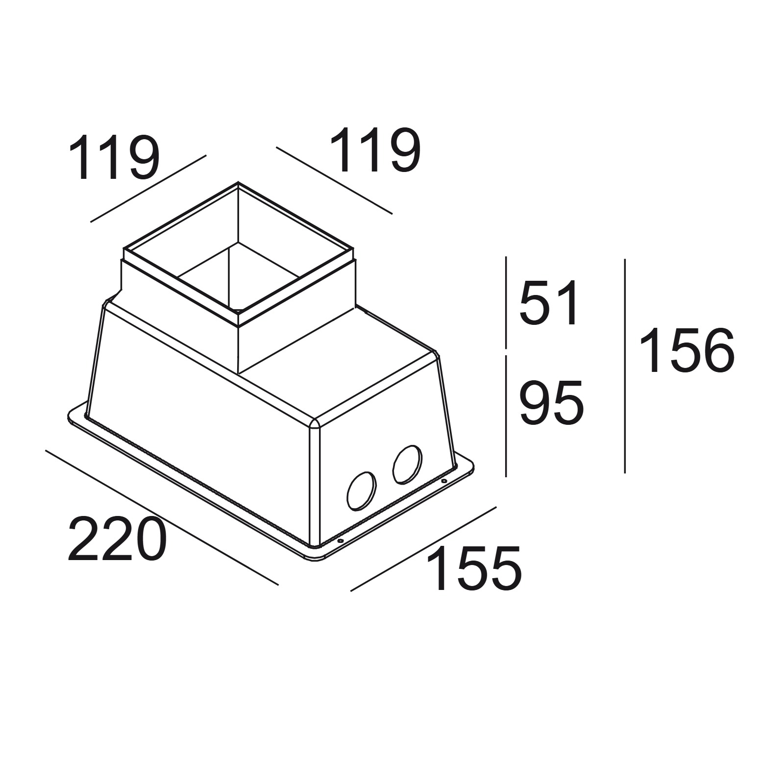 GENIE BOX 80 S / 90 S монтажная коробка Delta Light 2