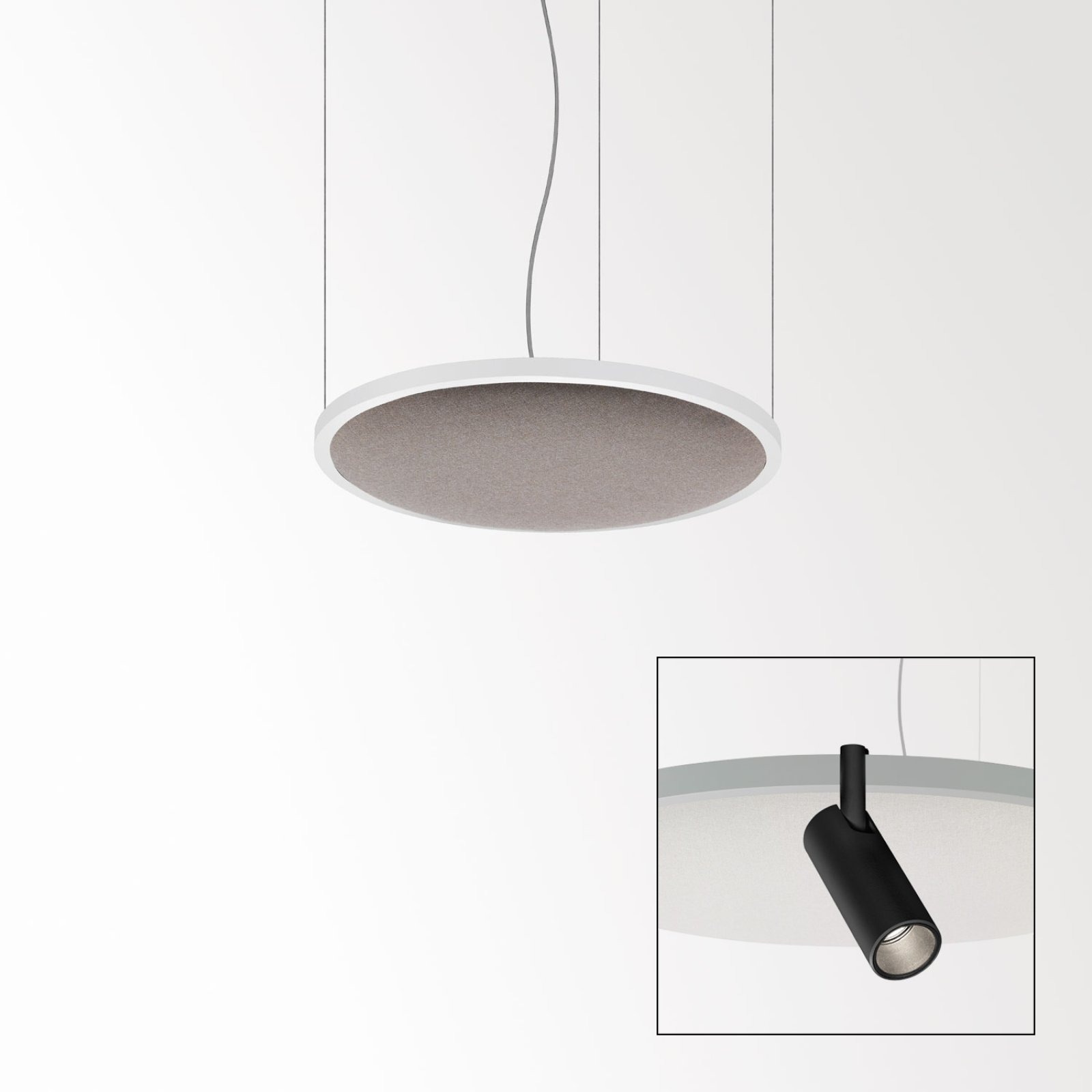 SOLI - SHHH PLUS 60/4 SAND DIM5 W белый Delta Light подвесной светильник
