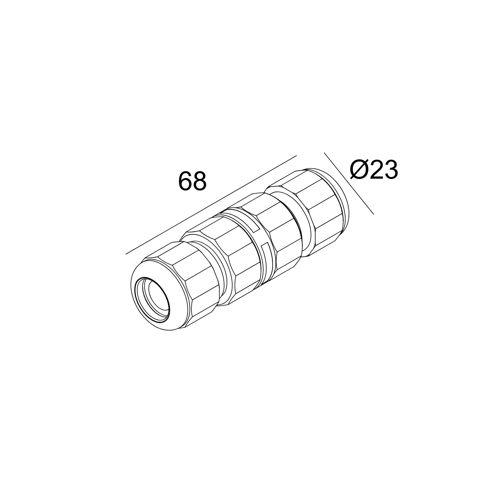 IP68 CONNECTOR 3P Delta Light LAG 2