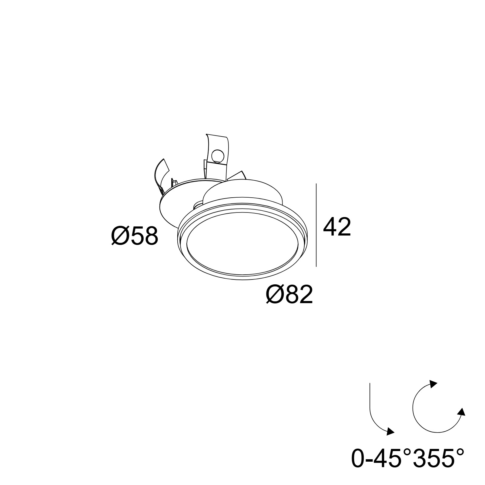 HALOSCAN CLIP HP 92714 W белый Delta Light накладной потолочный светильник 2
