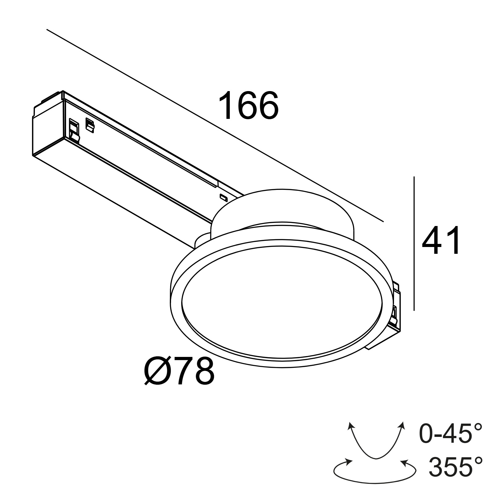 M26L - HALOSCAN MP 92714 DIM5 B черный Delta Light трековый светильник 2