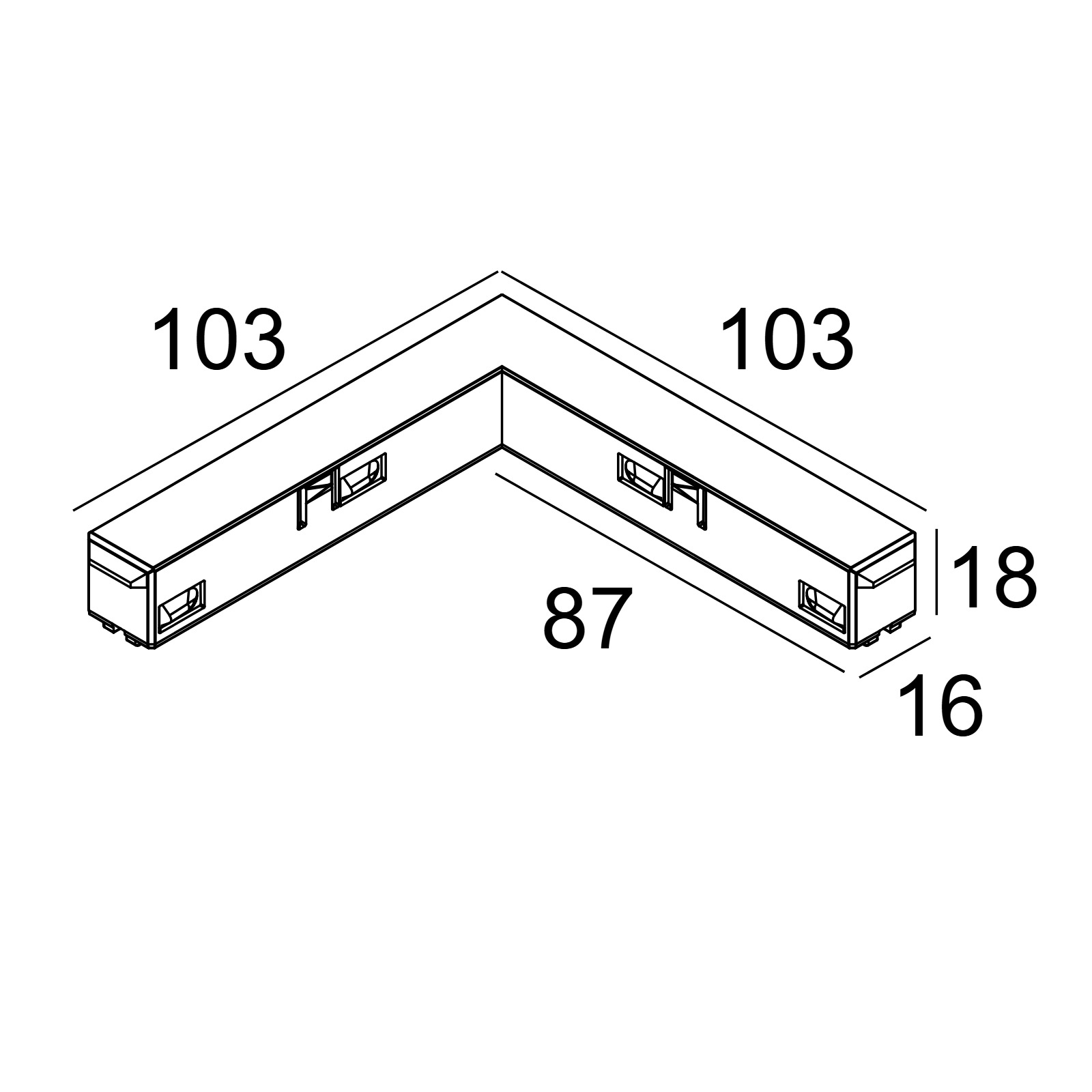 SPM - CONNECTOR 48V - 90° Delta Light IMP 2