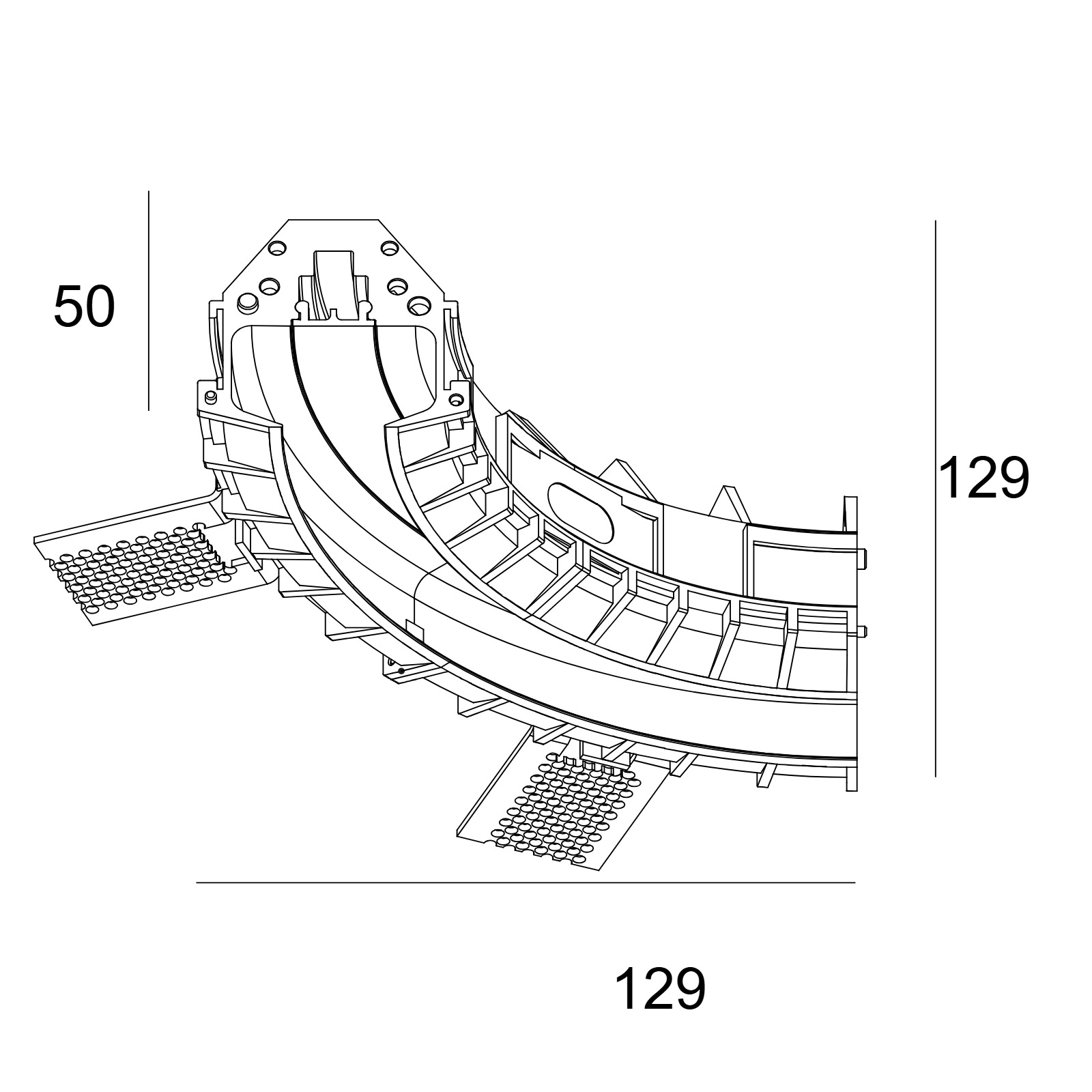 SPM20 - CORNER SET - R 90° S Delta Light IMP