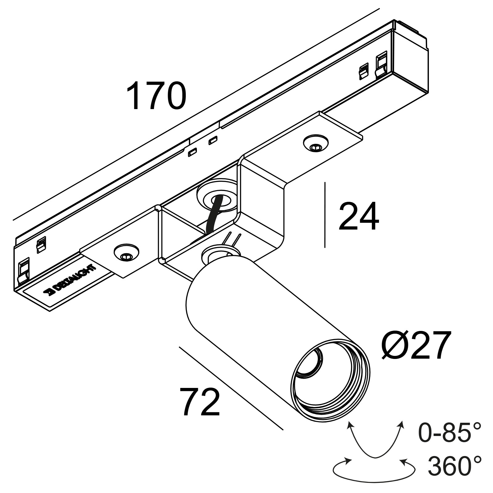 M20/M26H - SPY 271 92730 DIM5 FG фламандское золото Delta Light трековый светильник 2