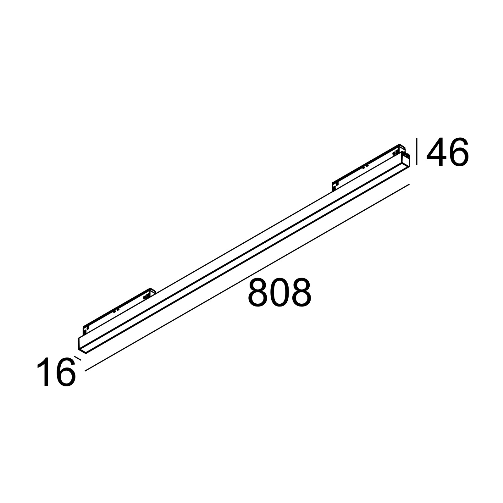 M20/M26 - LED LINE HE 1 x 18,4W Модуль магнитного профиля Delta Light 2