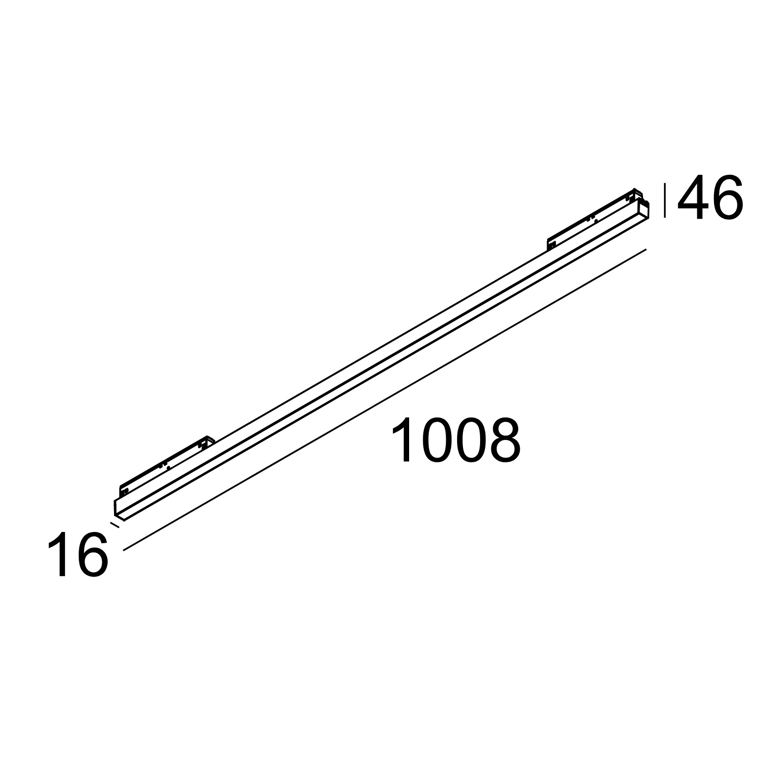 M20/M26 - LED LINE HE 1 x 21,6W Модуль магнитного профиля Delta Light 2