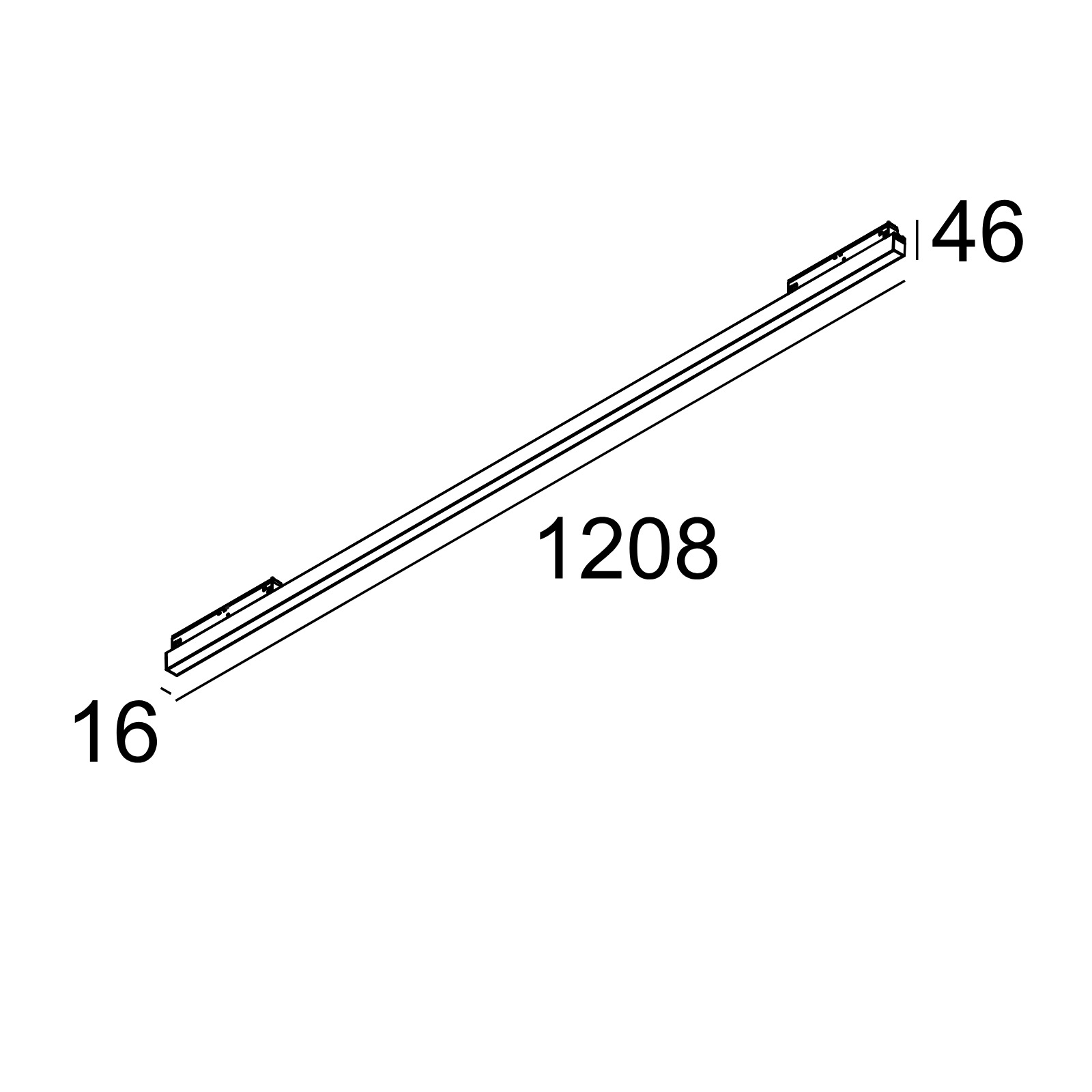 M20/M26 - LED LINE HE 1 x 25,2W Модуль магнитного профиля Delta Light 2