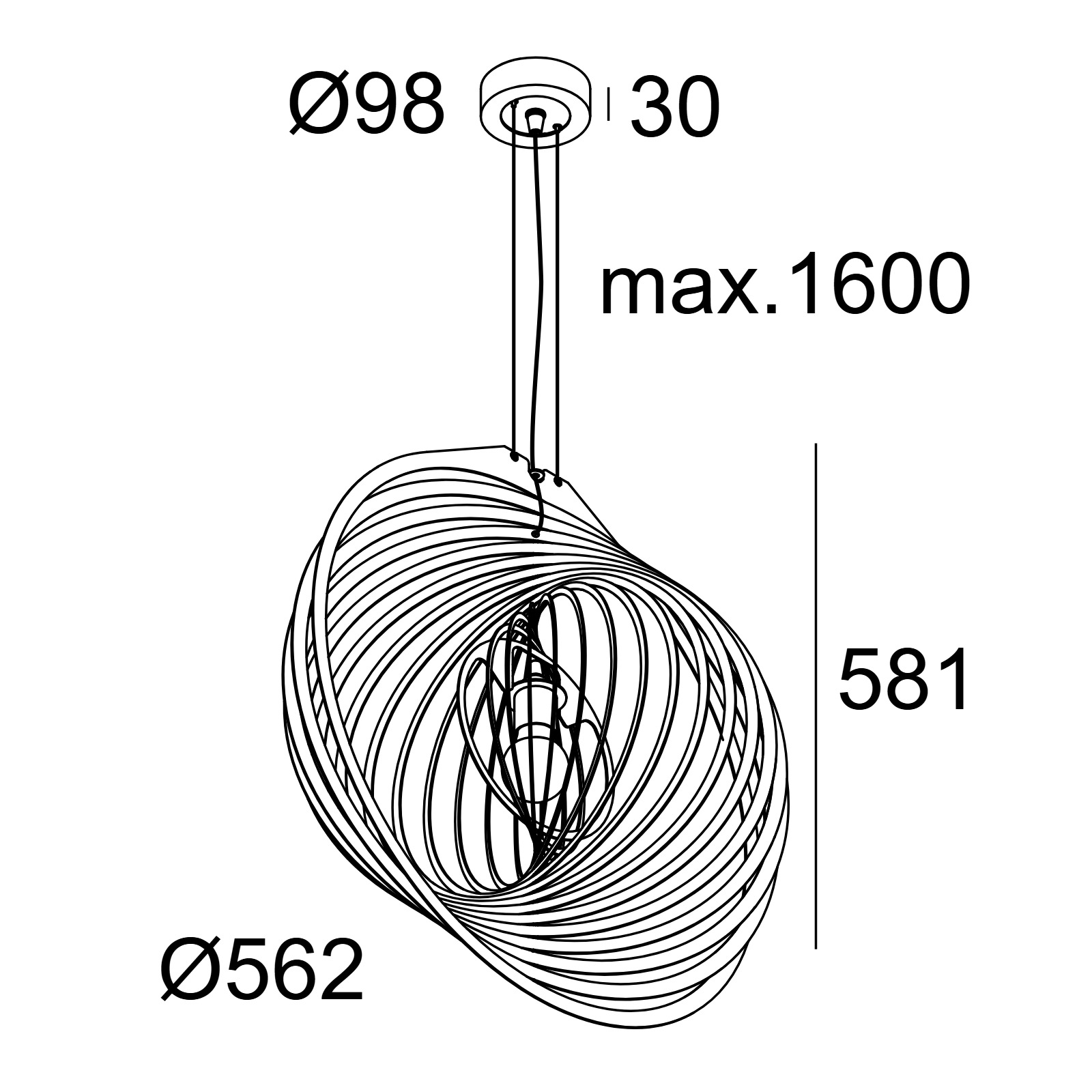 SOIREE RC 56 E27 B черный Delta Light подвесной светильник 2