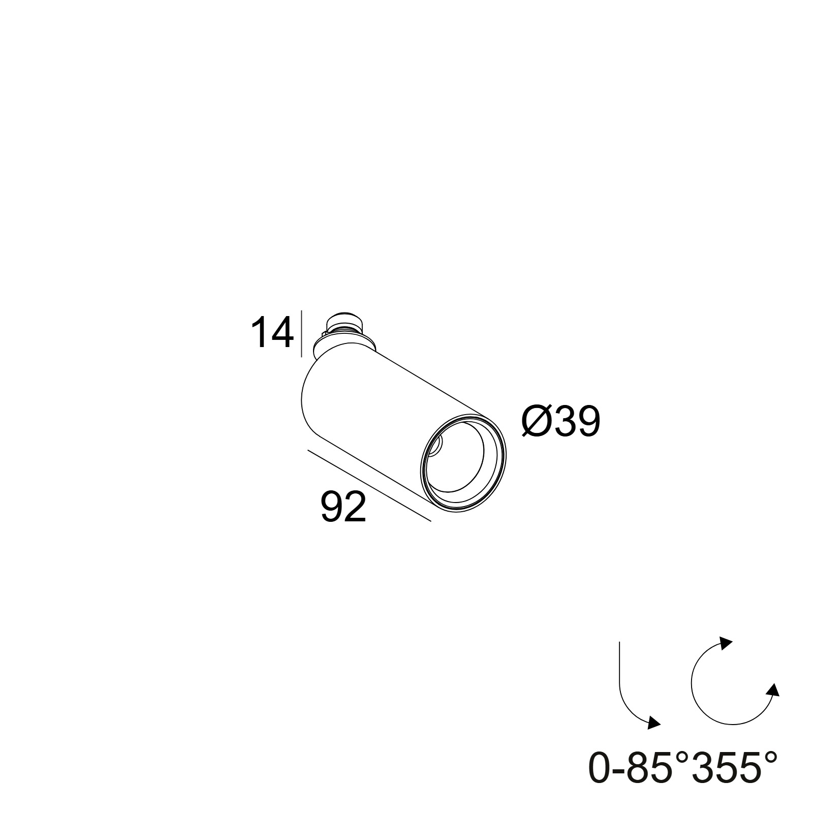 Встраиваемый потолочный светильник SPY 39 PLUG Delta Light 24179 XXX0 2