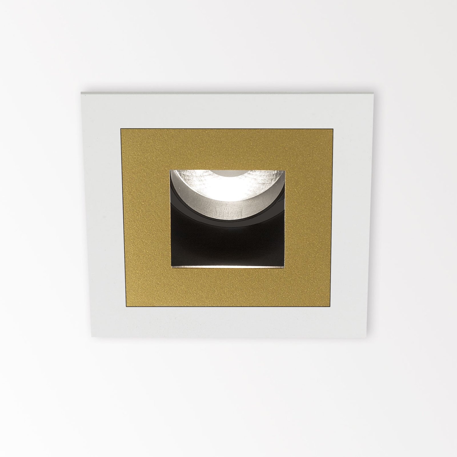iMAX II SQUARE ADJUSTABLE LP 92712 B черный Delta Light Встраиваемый поворотный потолочный светильник 8