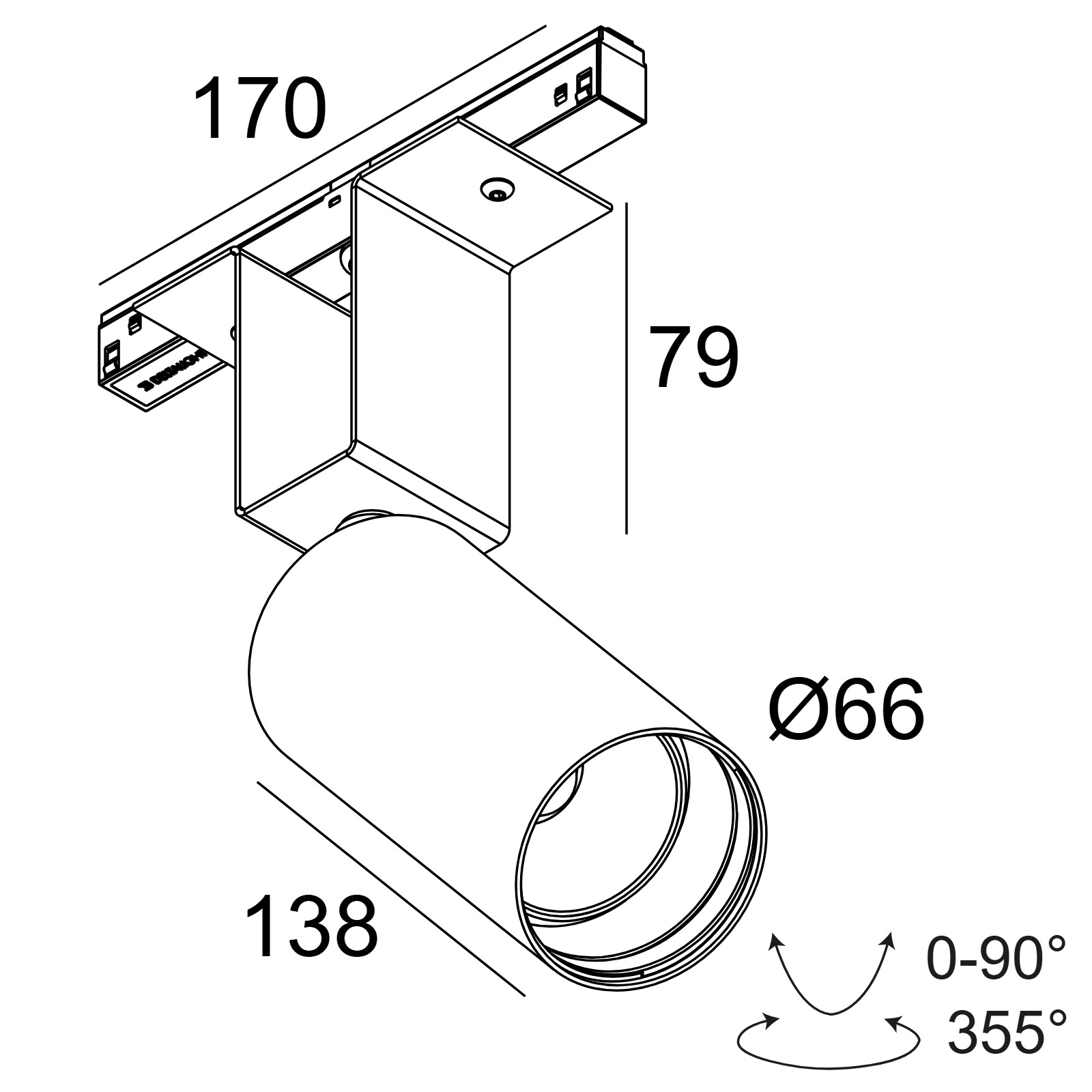M52 - SPY 66 92718 DIM5 W белый Delta Light трековый светильник 2