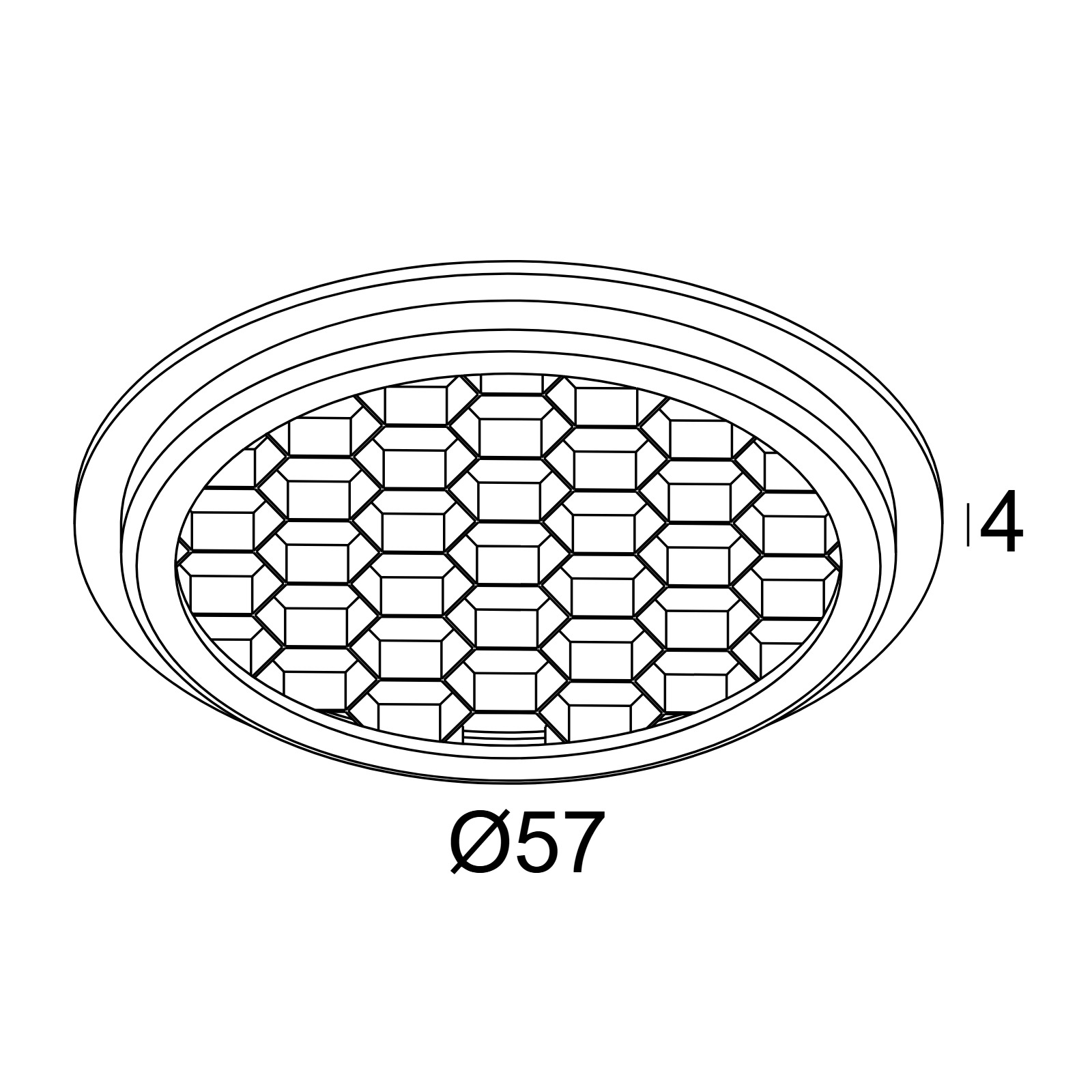 HONEYCOMB 57 DOUBLE USE B черный Delta Light аксессуар 2
