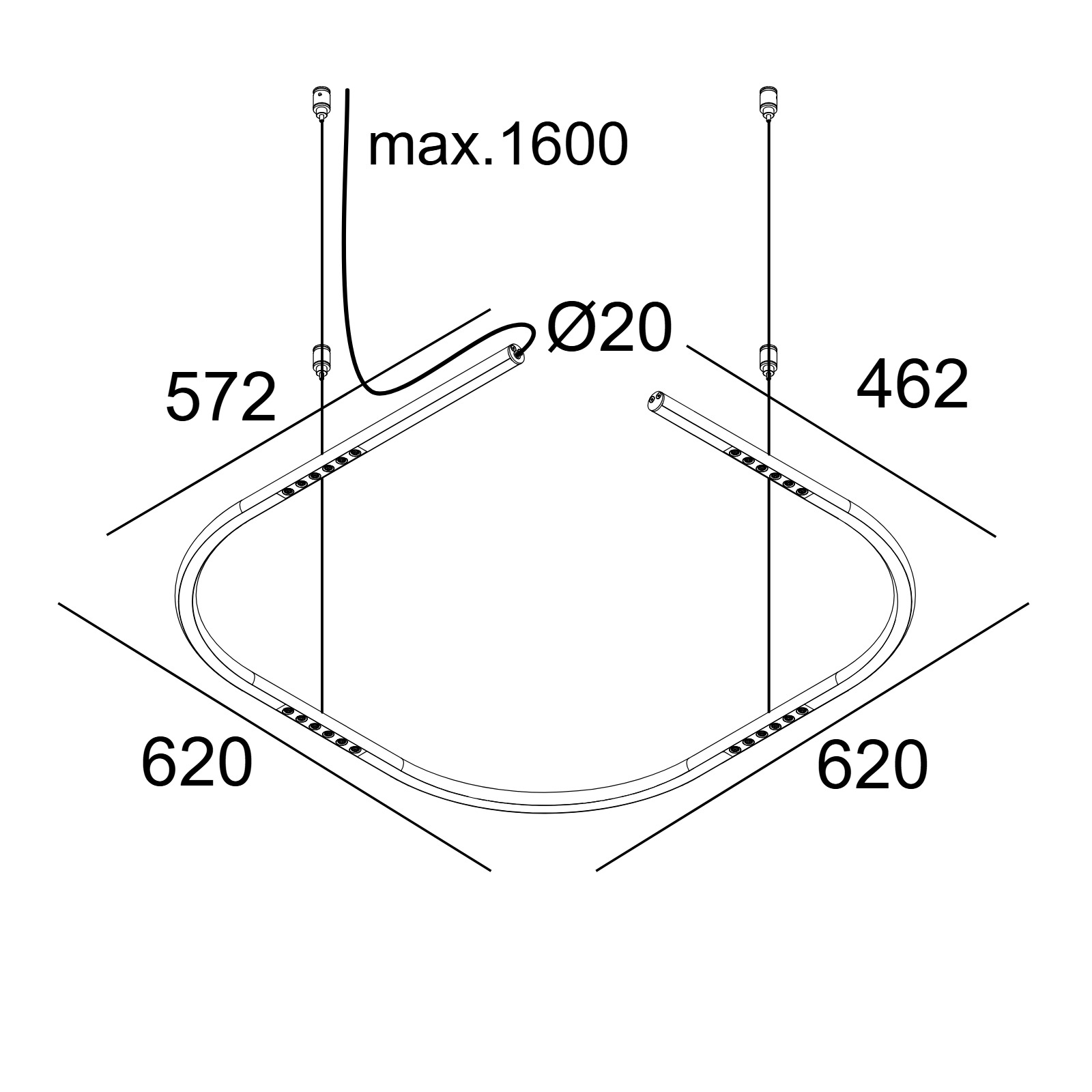 LASS-OH! 6060 92734 GC золото цветное Delta Light подвесной светильник 2