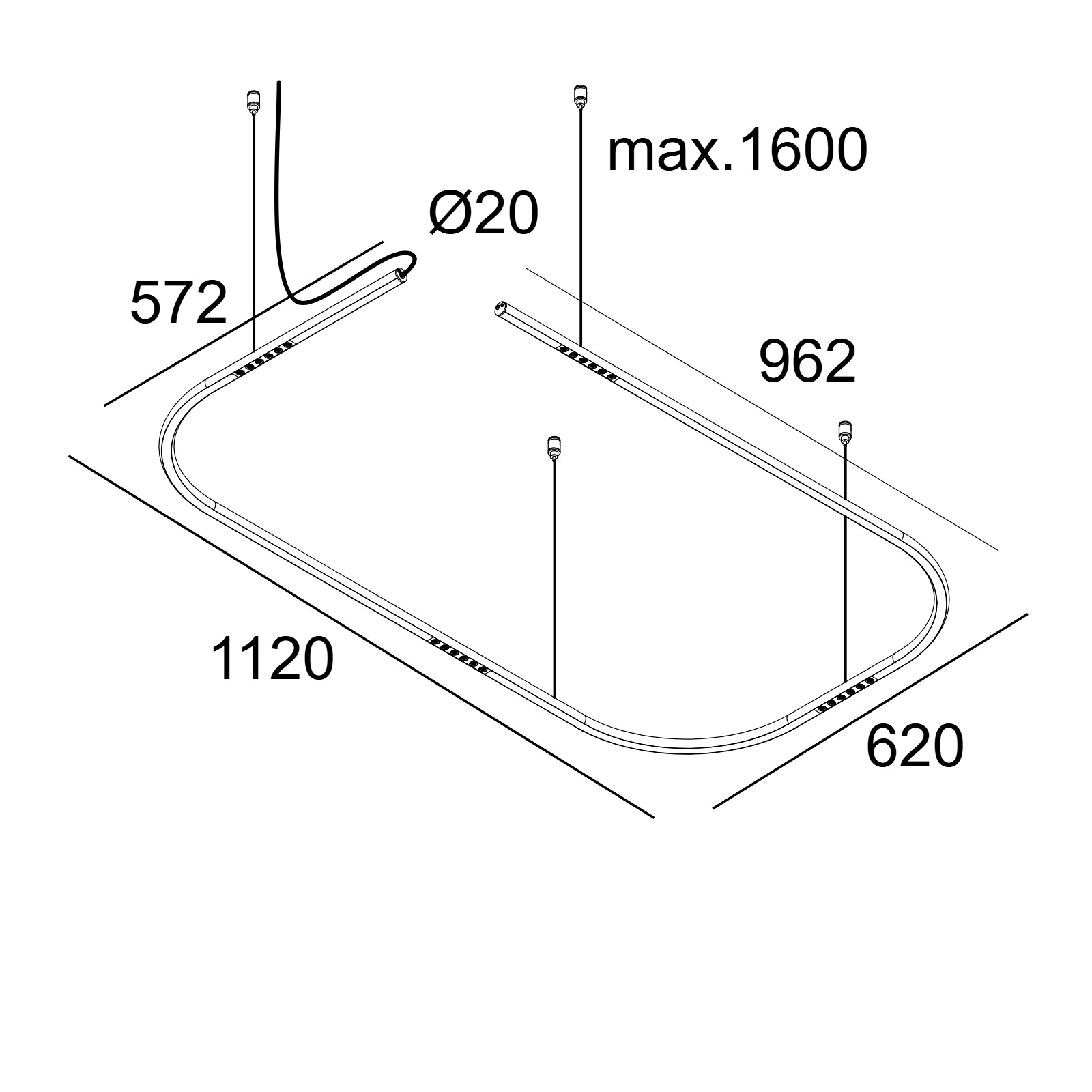 LASS-OH! 60110 92734 B черный Delta Light подвесной светильник 2