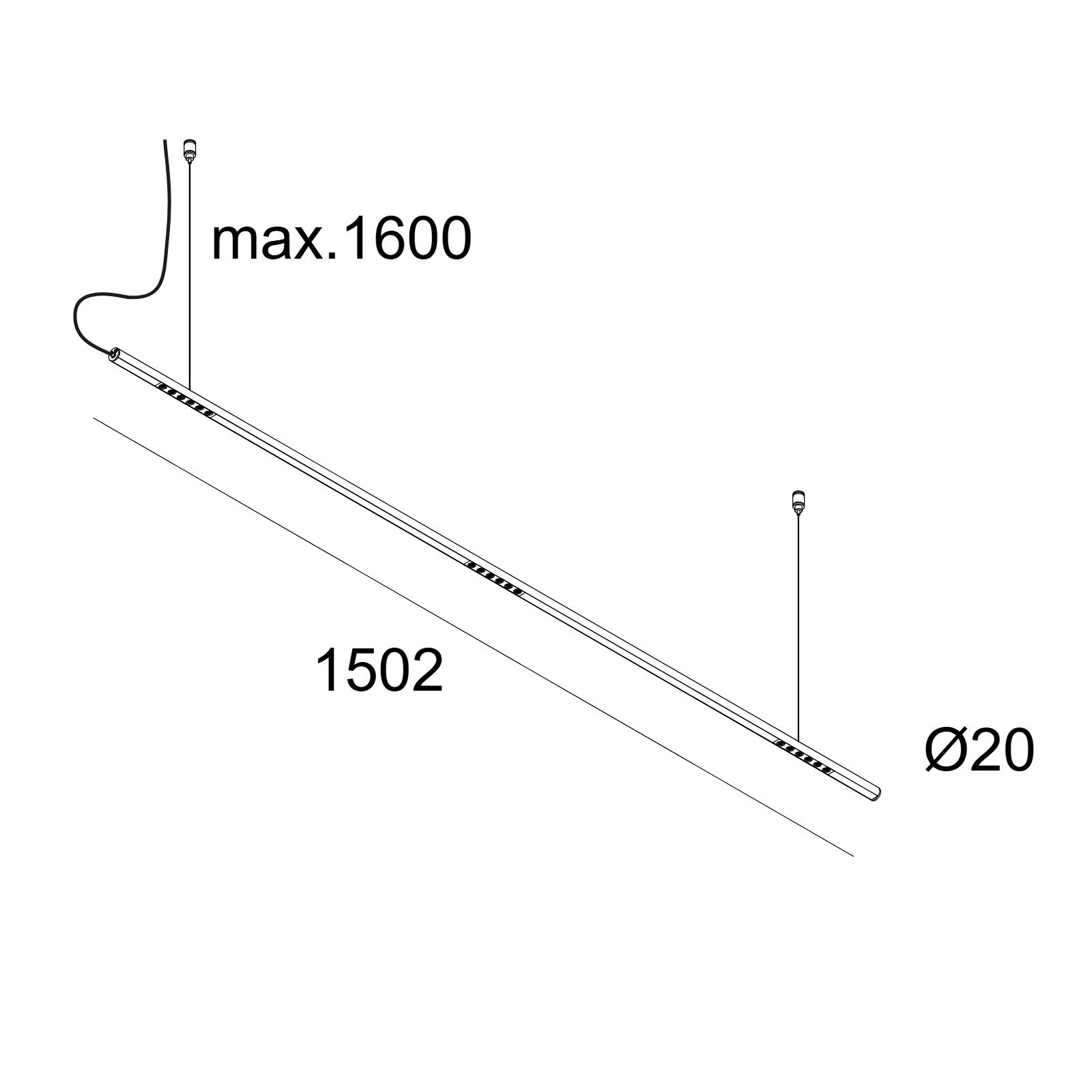 LASS-OH! L150-3 92734 B черный Delta Light подвесной светильник 2