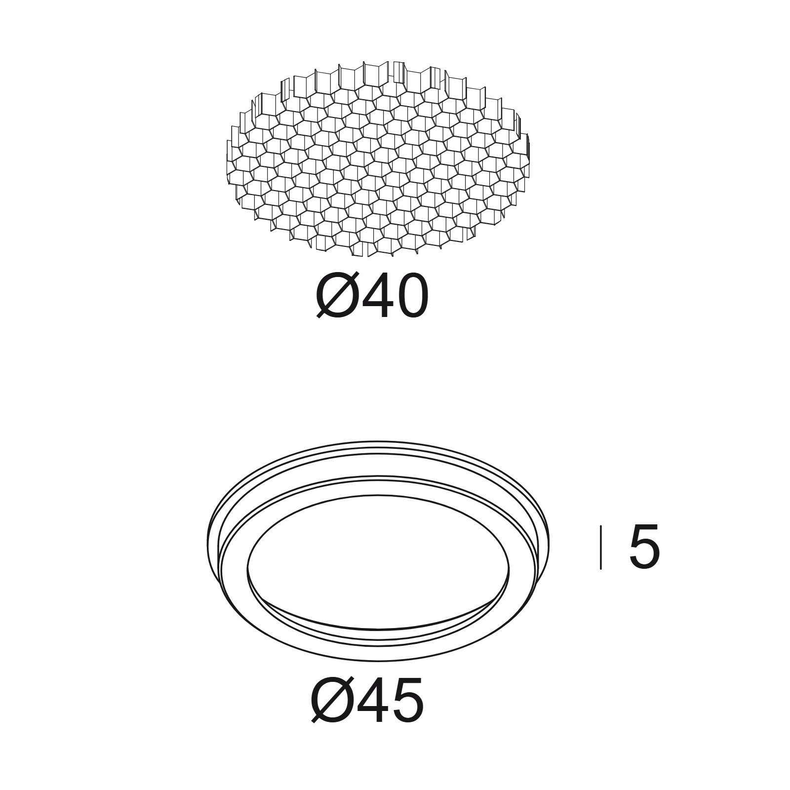 BOXY HONEYCOMB W белый Delta Light аксессуар 2