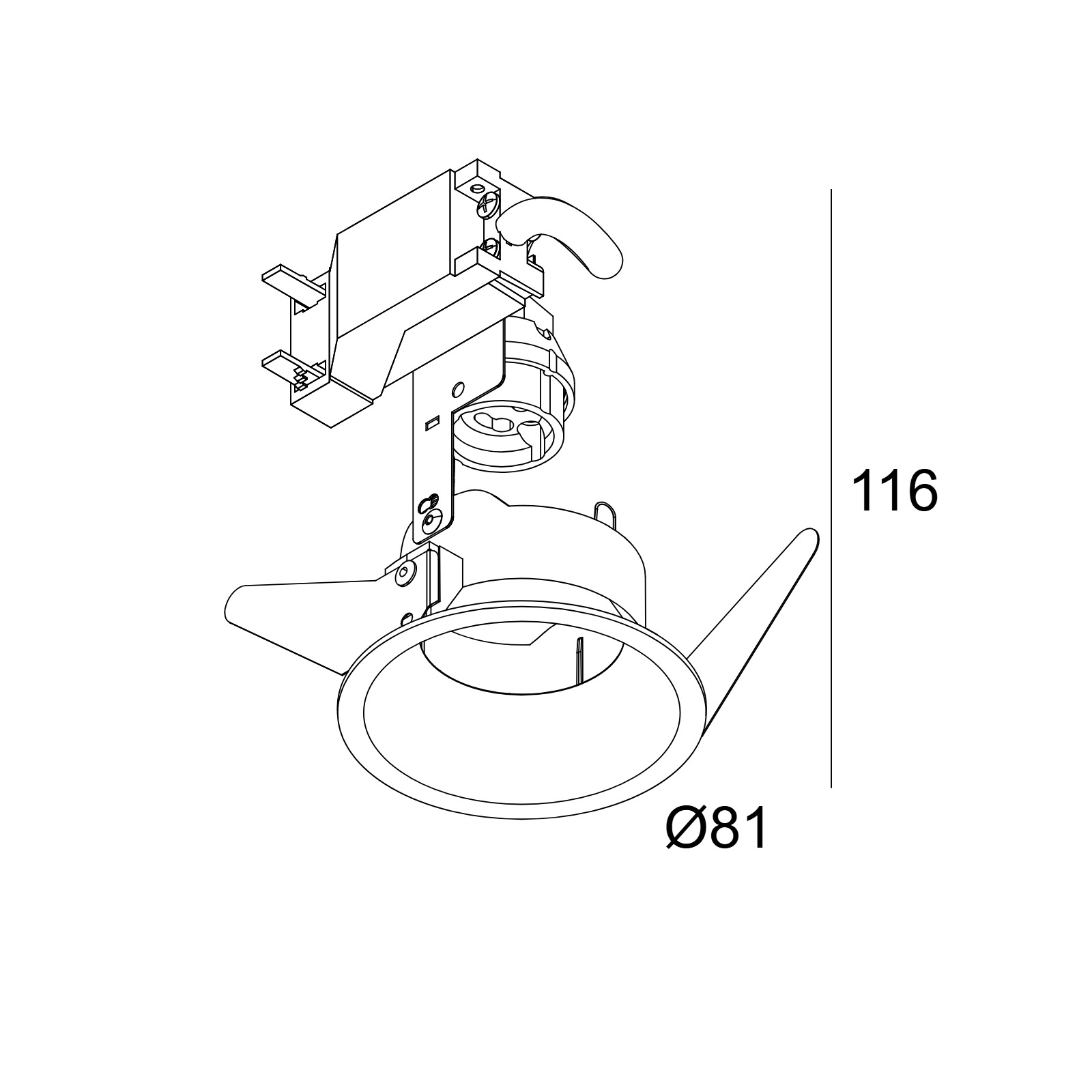 VARO 92736 IP S1 W белый Delta Light встраиваемый точечный светильник 6