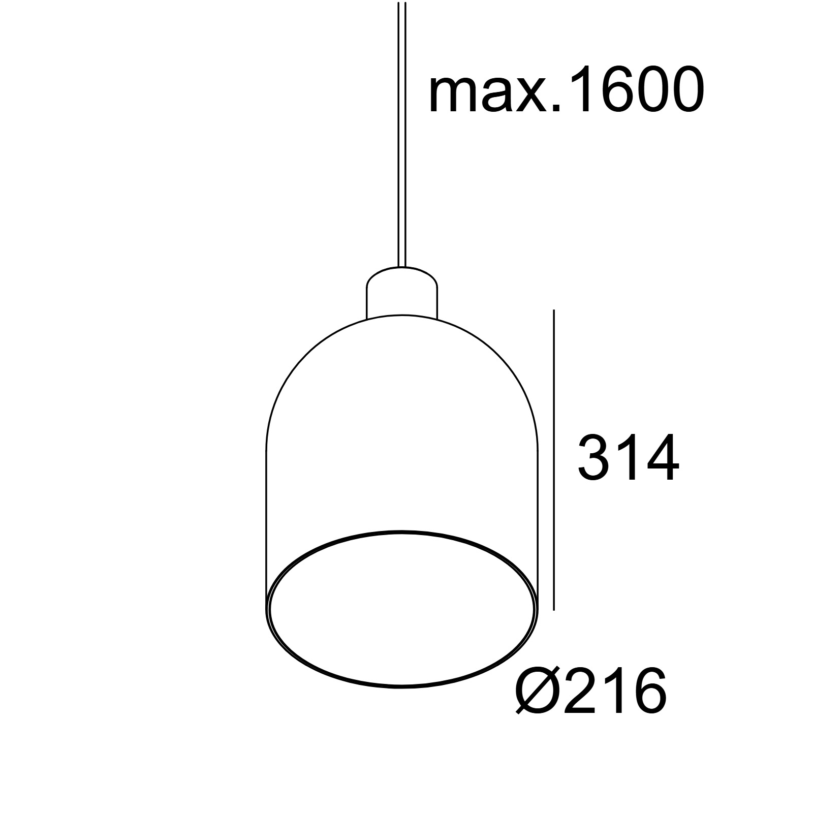 MANTELLO GLASS L2231 E27 SMOKE Delta Light ICP 2