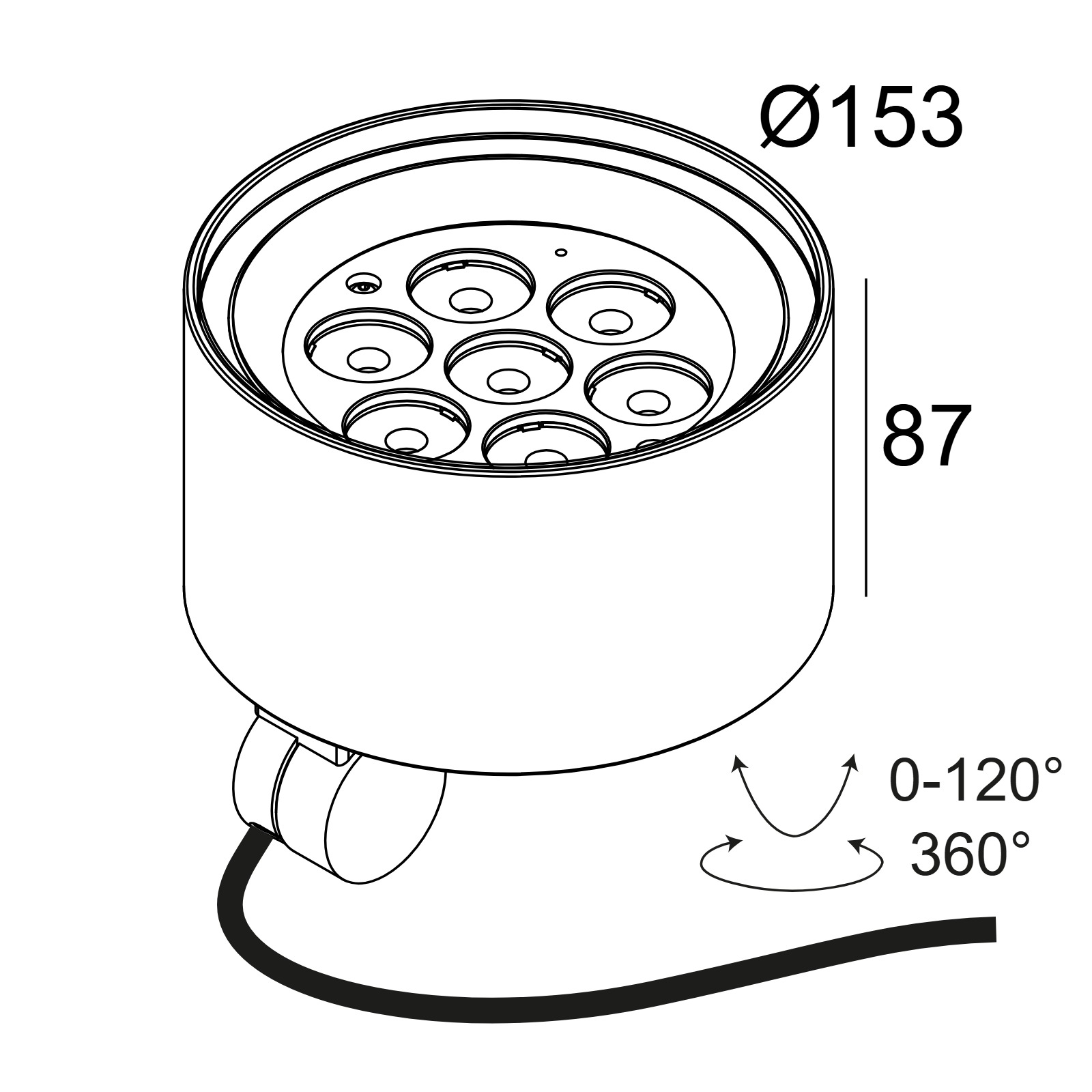 FRAX MB SUPERSPOT 93008 HONEYCOMB N Delta Light настенный прожектор 2