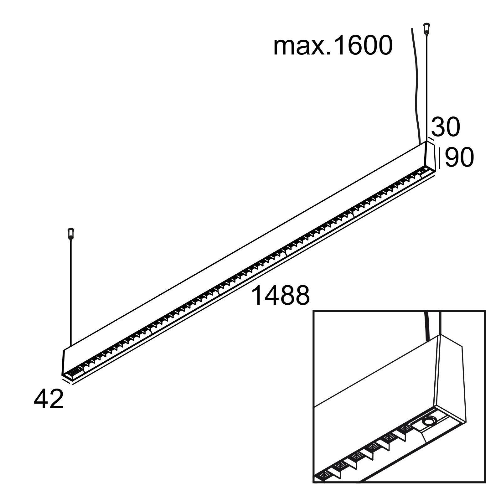 CONFORM P14 DOWN-UP 953067 DIM4 B-B черный Delta Light ICP 11